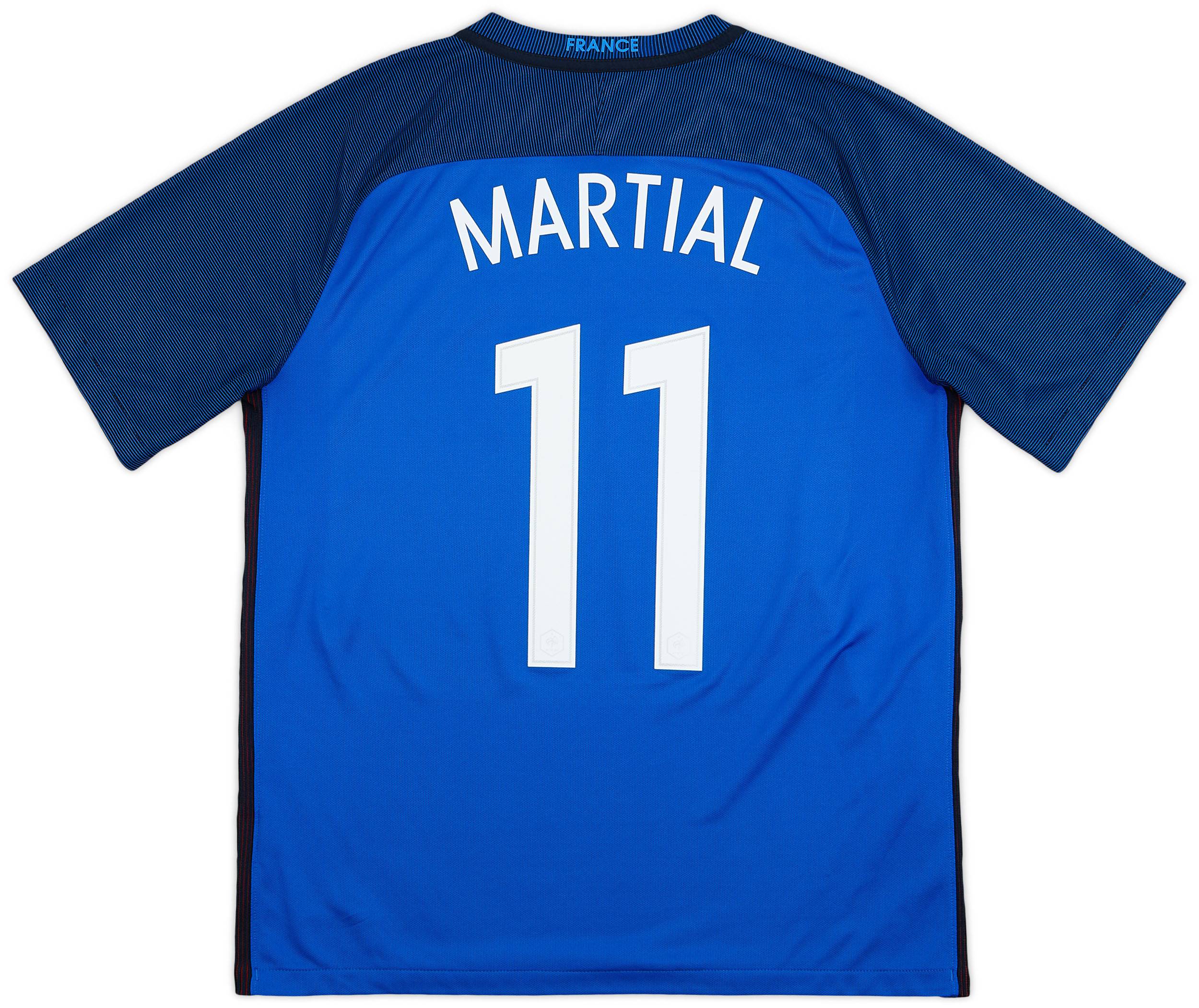 2016-17 France Home Shirt Martial #11 - 10/10 - (L)