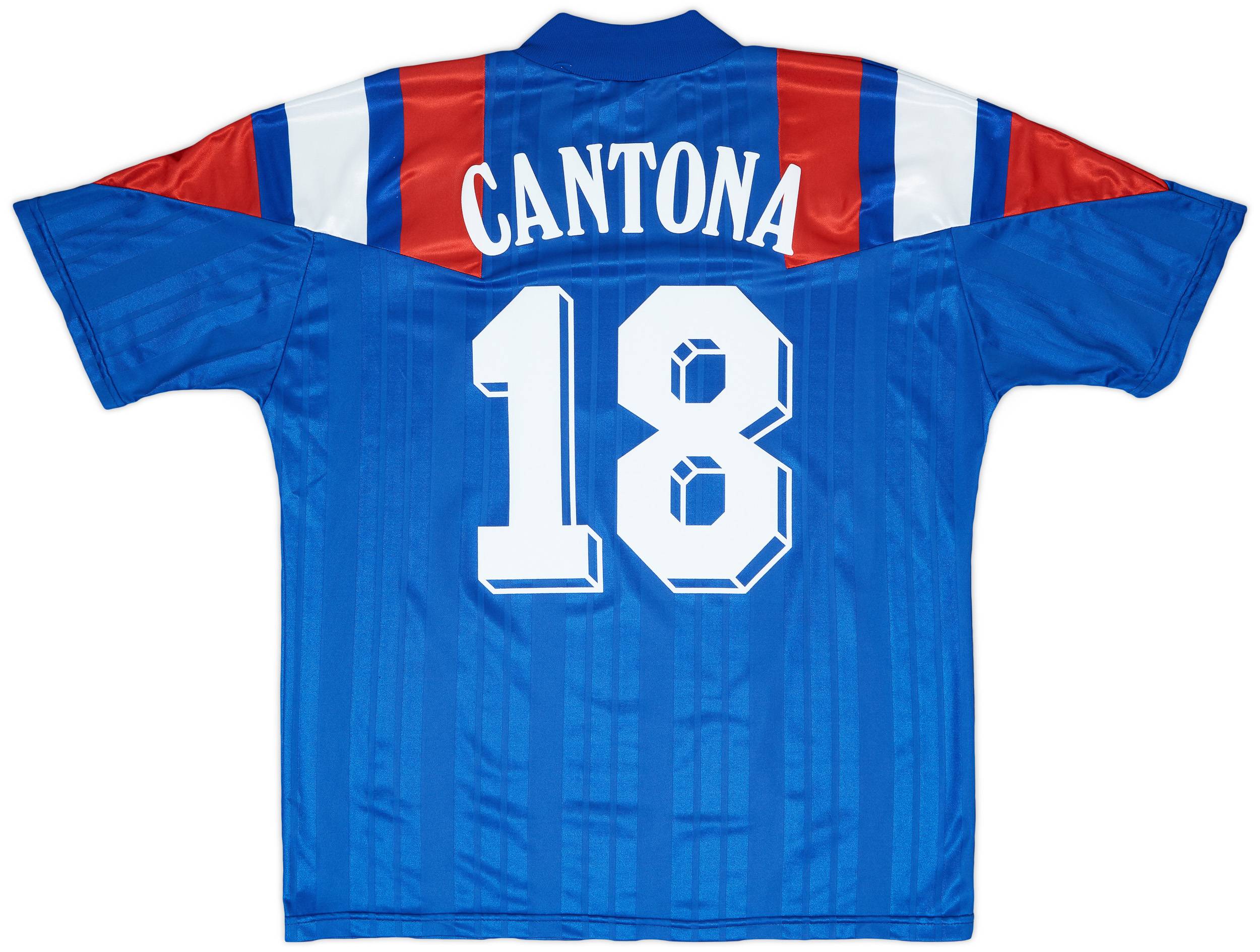 1992-94 France Home Shirt Cantona #18 - 8/10 - (L)