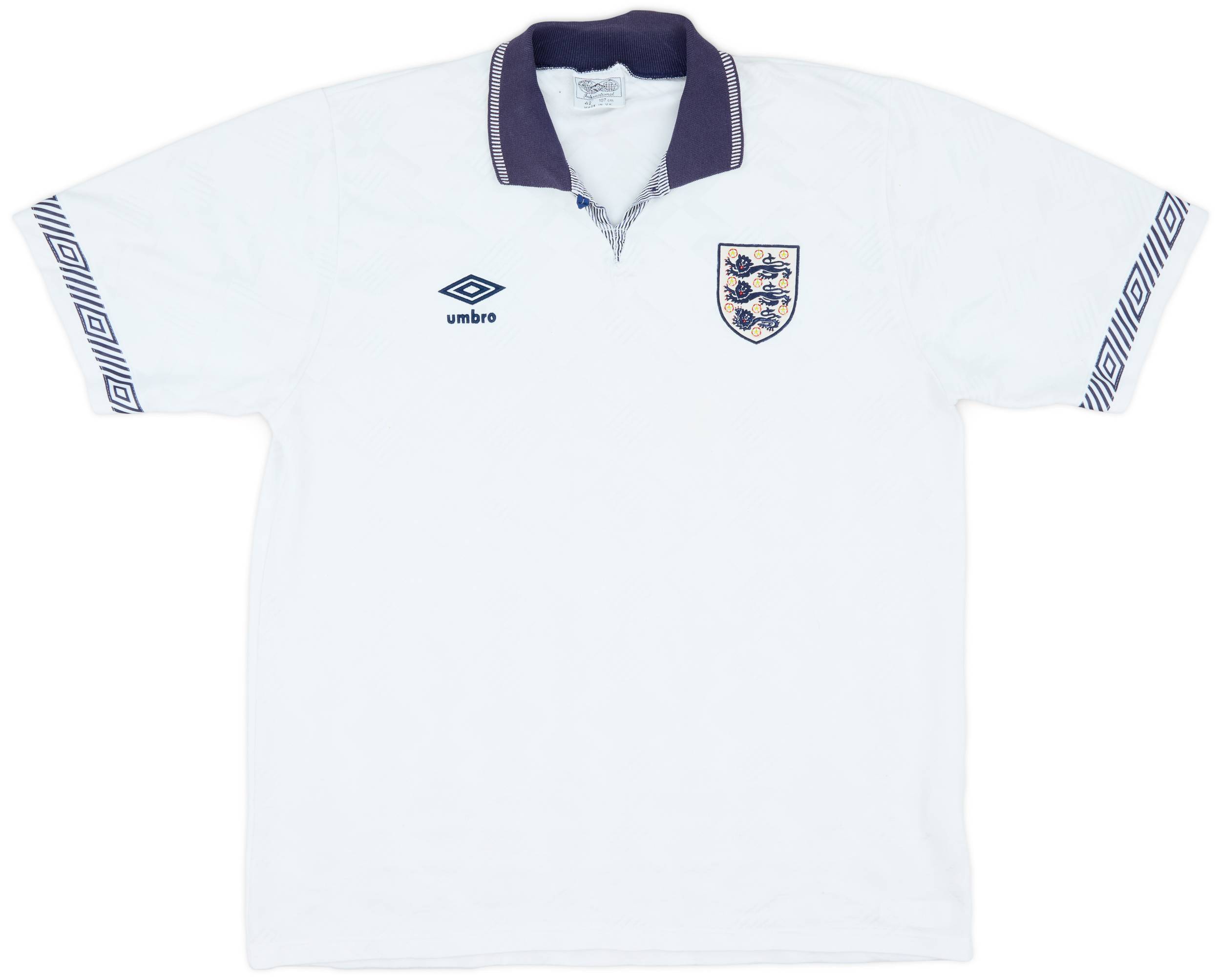 1990-92 England Home Shirt - 8/10 - (L)