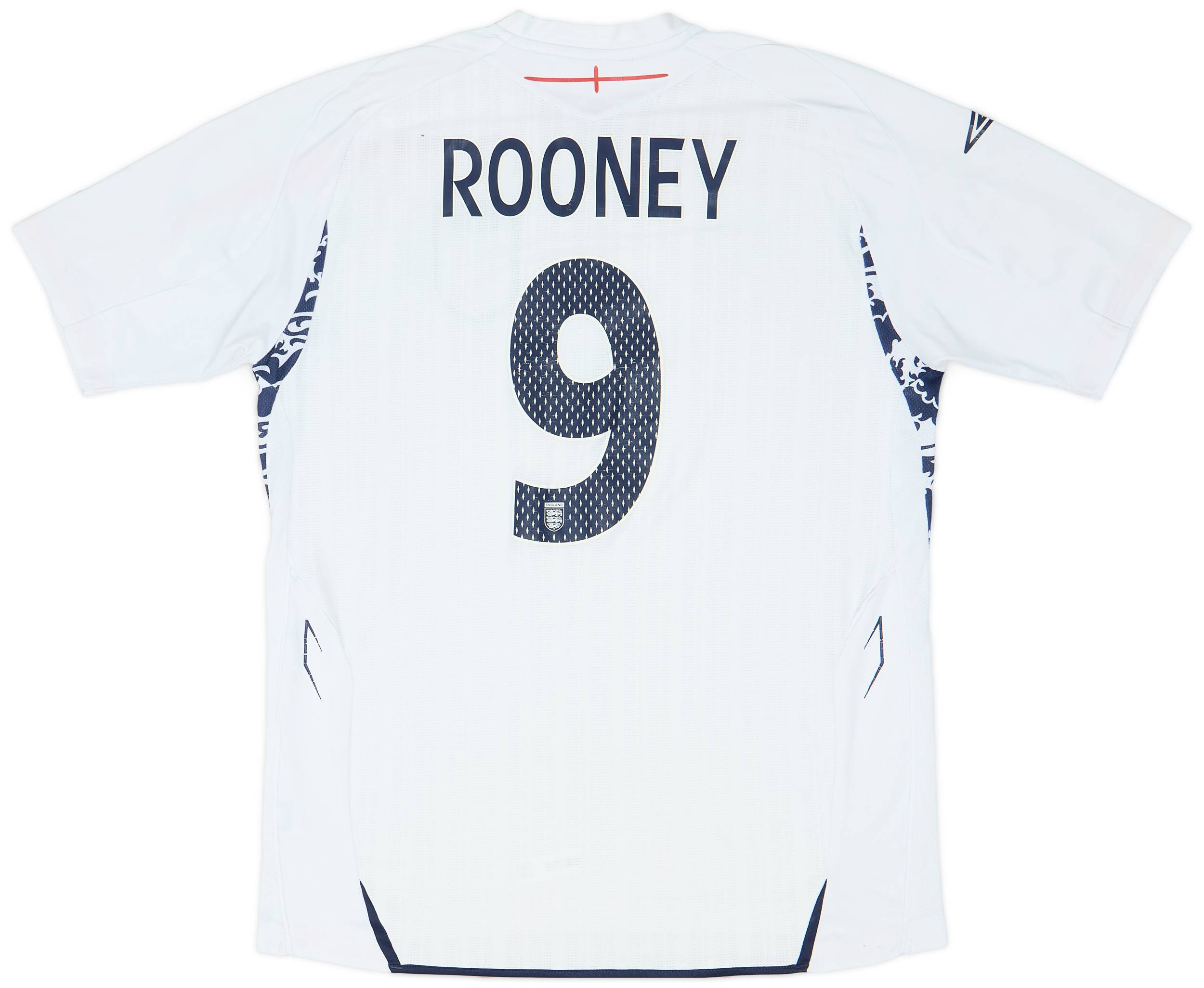 2007-09 England Home Shirt Rooney #9 - 6/10 - (L)