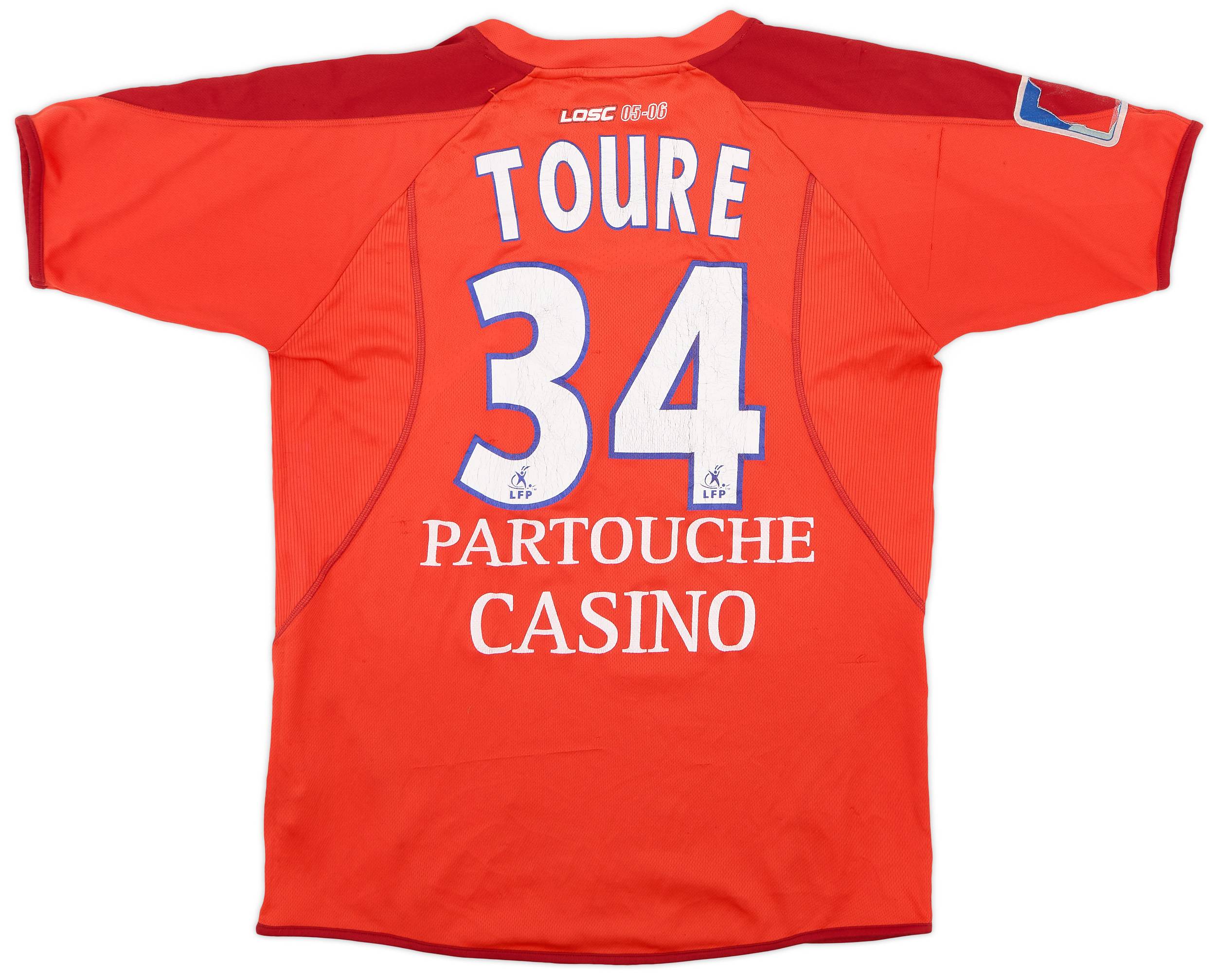 2005-06 Lille Home Shirt Toure #34 - 5/10 - (Women's L)