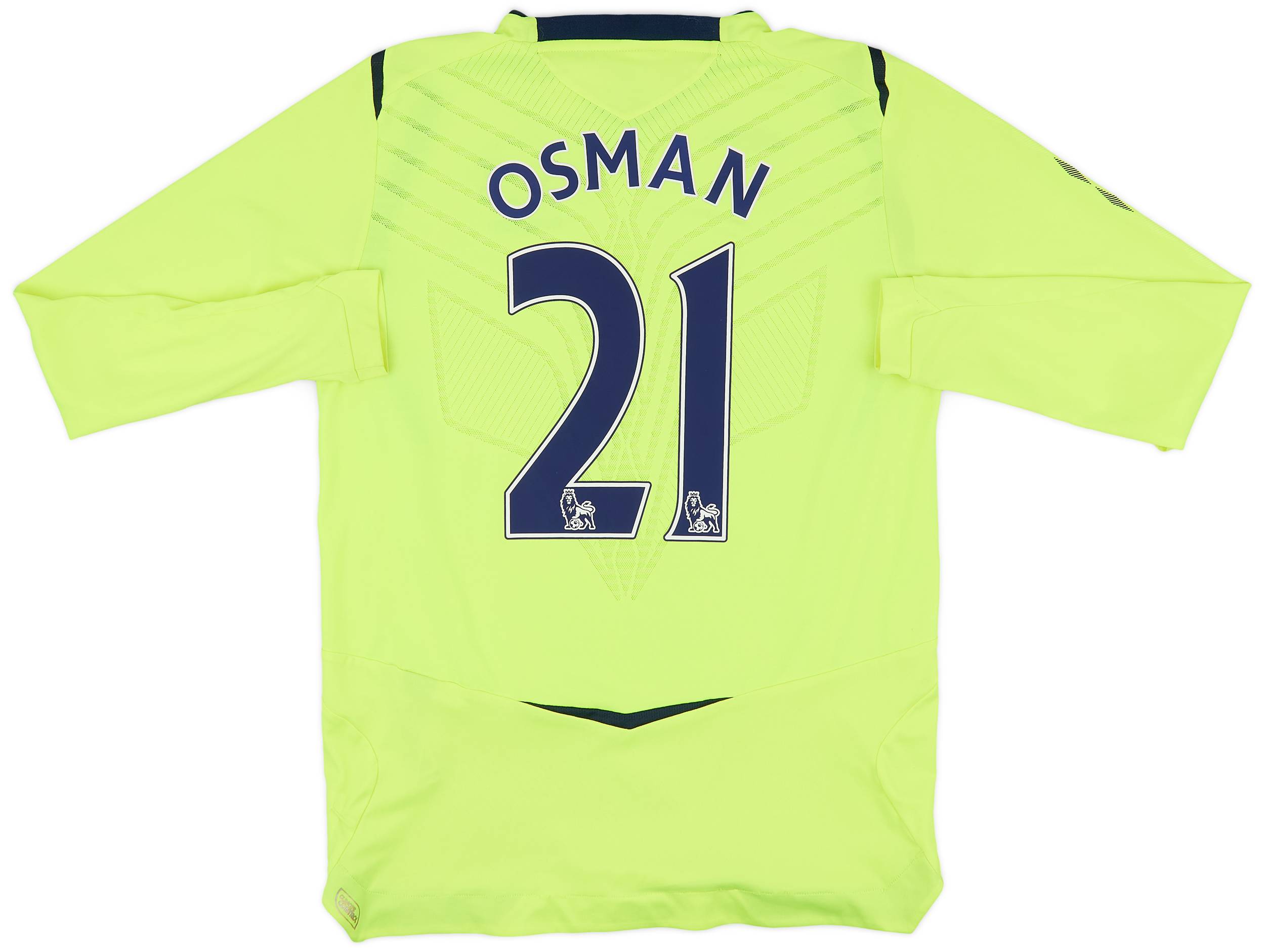 2008-09 Everton Third L/S Shirt Osman #21 - 6/10 - (XL.Boys)