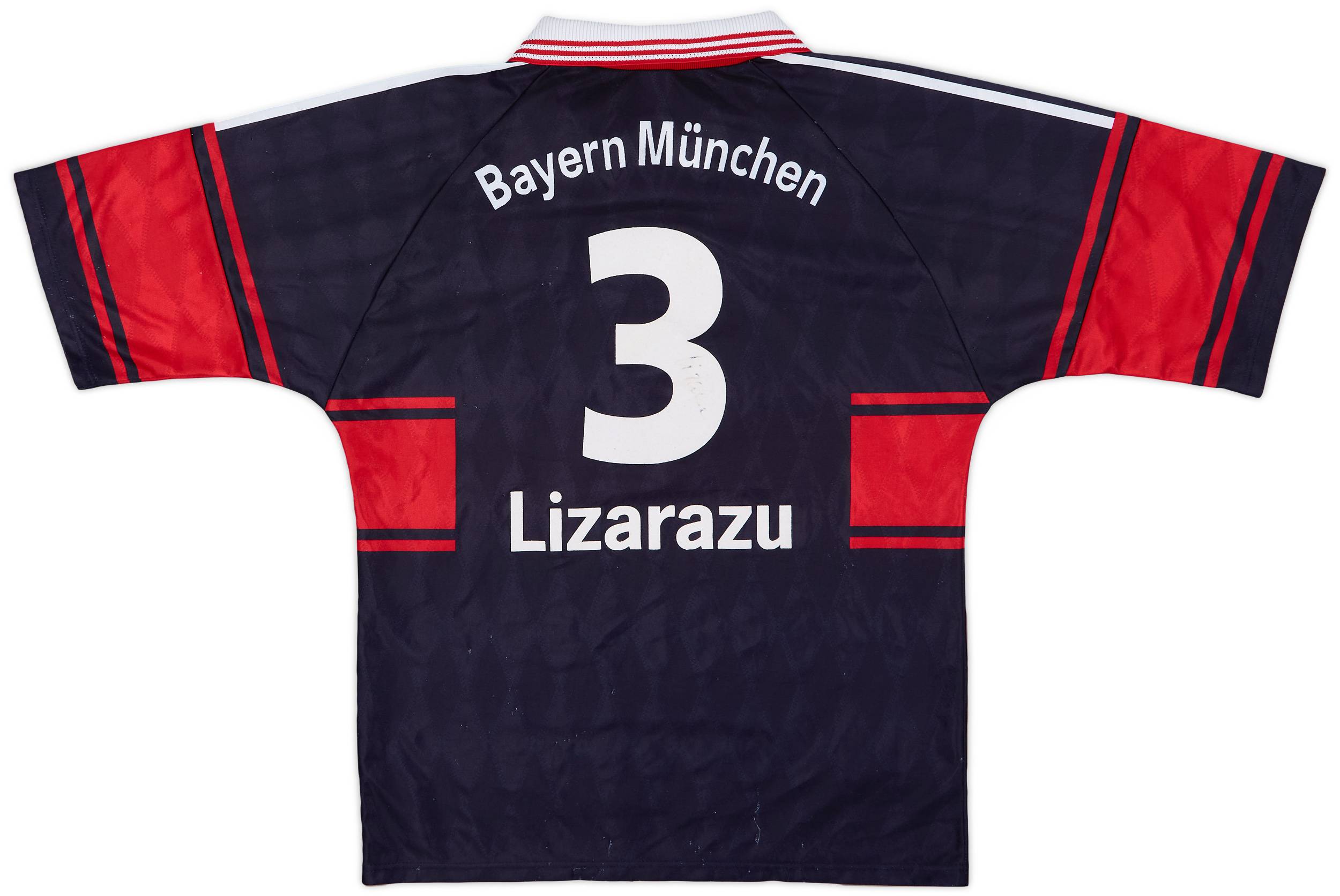 1997-99 Bayern Munich Home Shirt Lizarazu #3 - 6/10 - (M)
