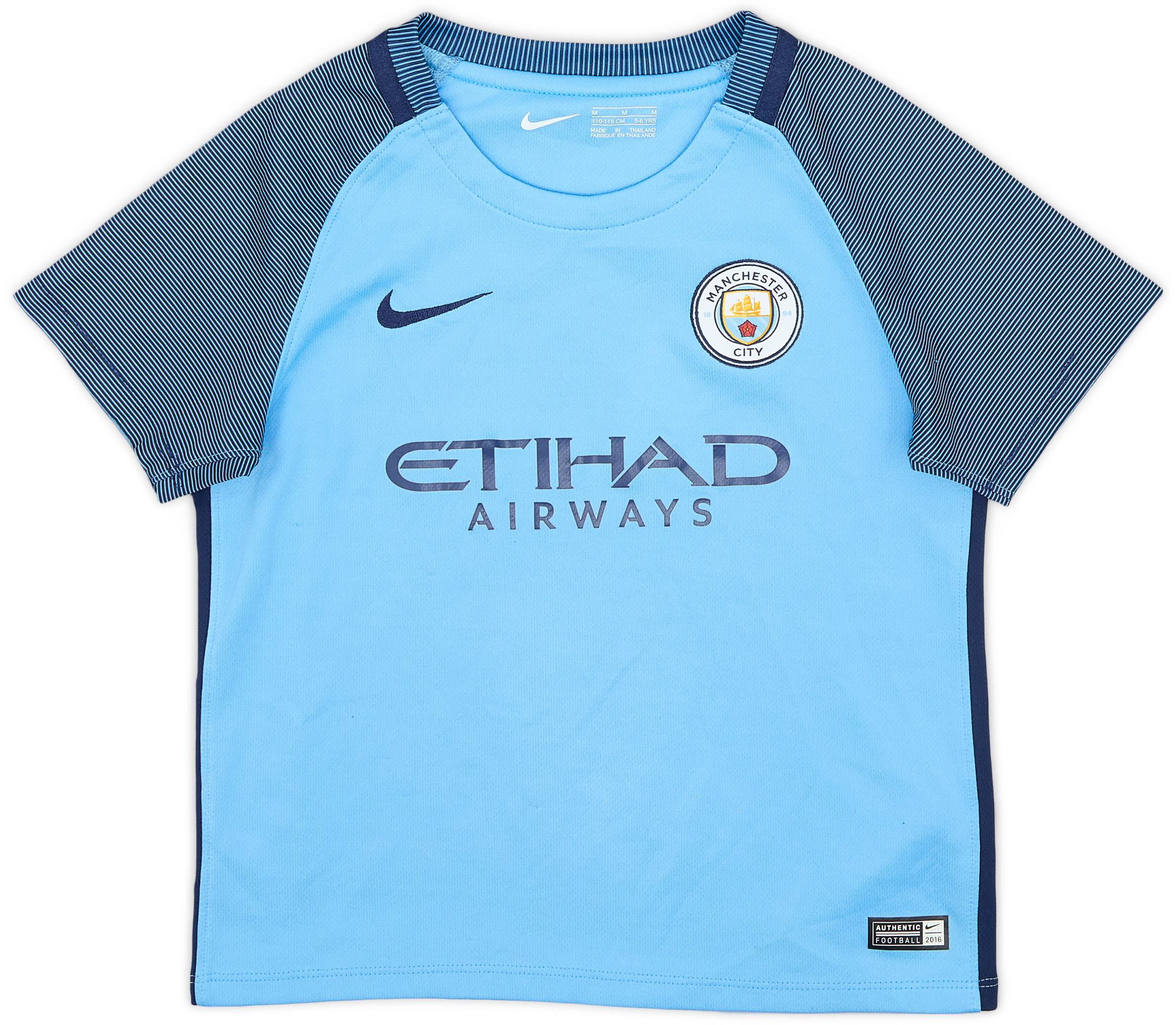 2016-17 Manchester City Home Shirt - 8/10 - (5-6 Years)