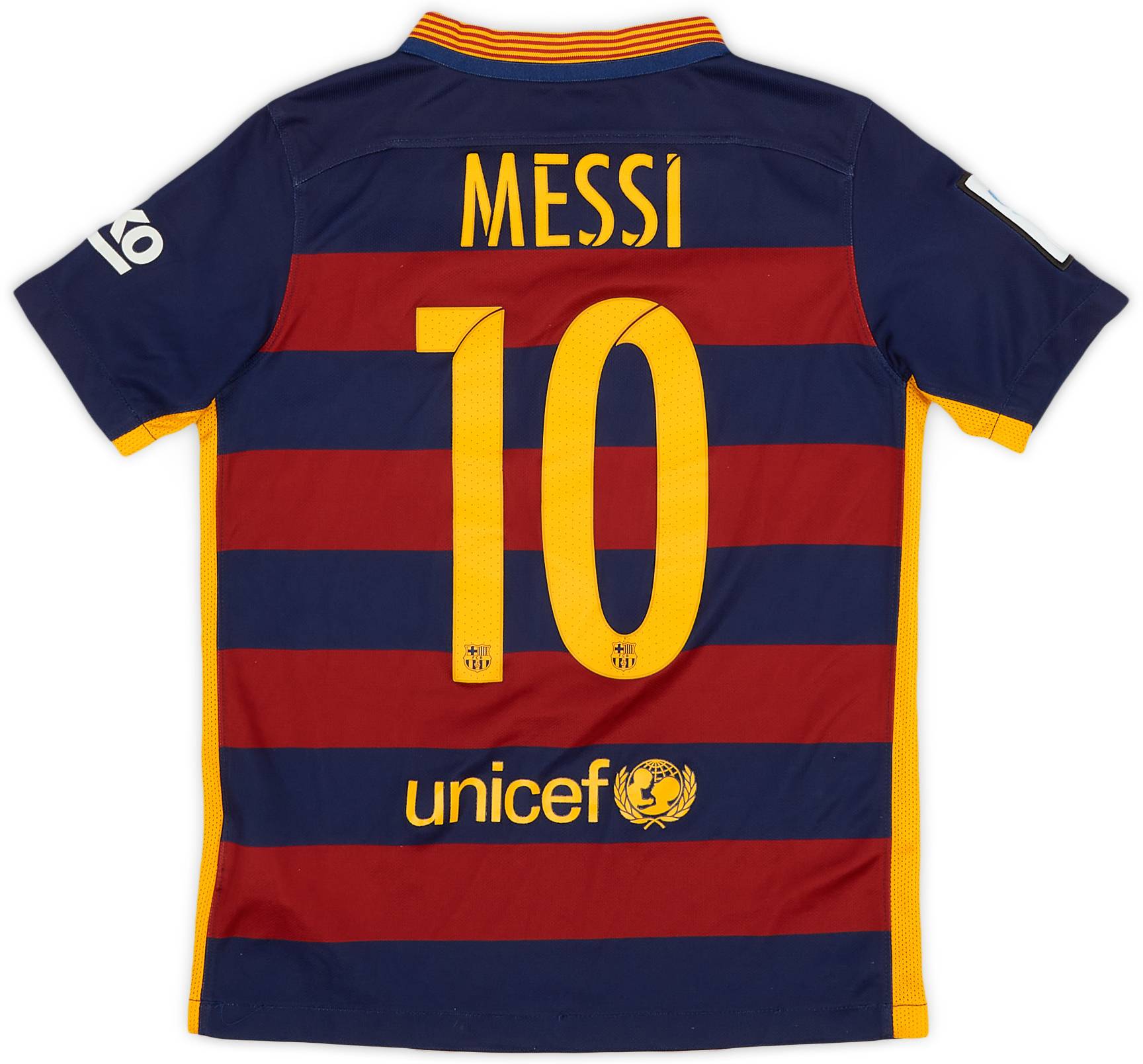 2015-16 Barcelona Home Shirt Messi #10 - 8/10 - (S.Boys)