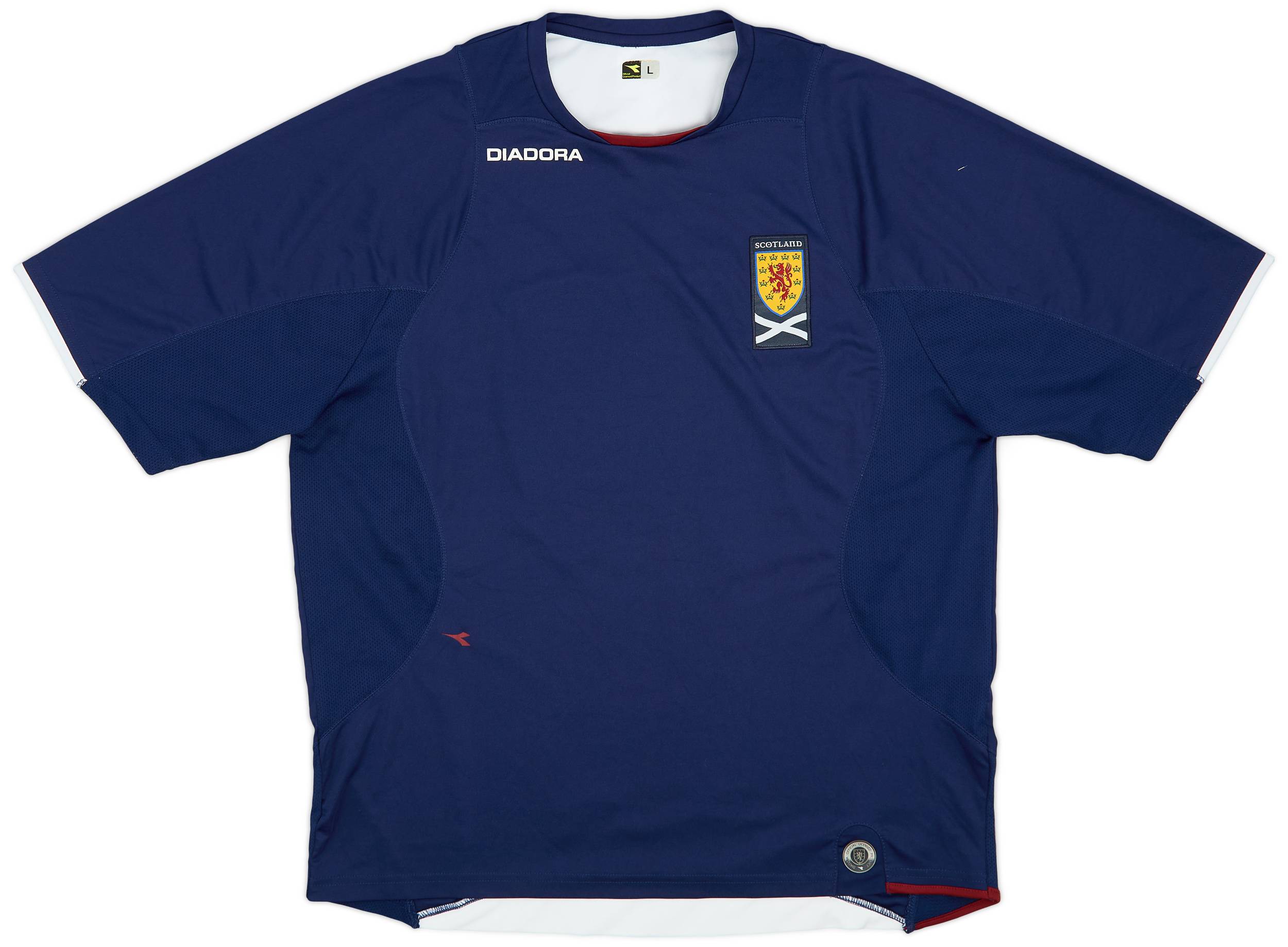 2006-07 Scotland Diadora Training Shirt - 9/10 - (L)