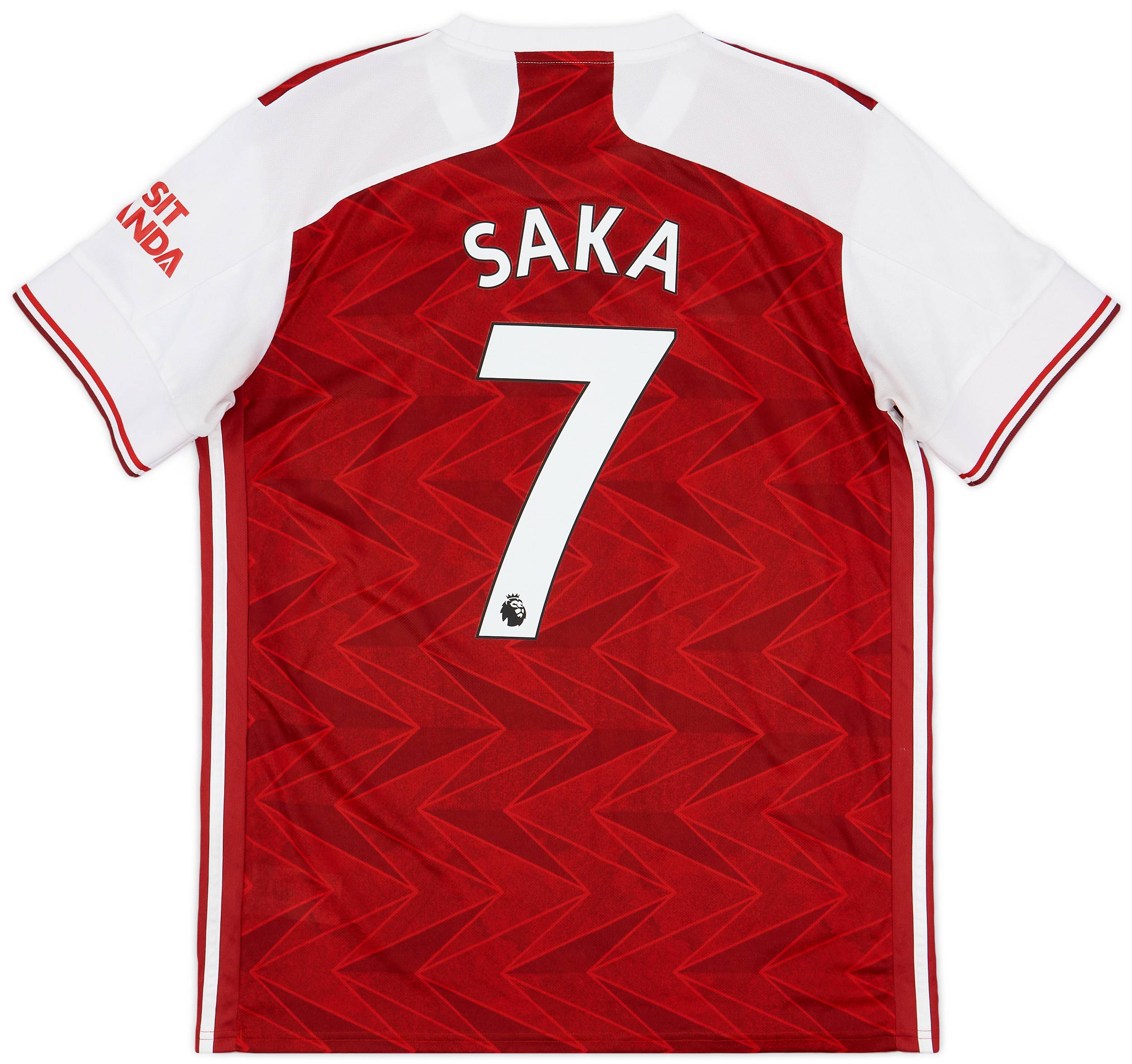 2020-21 Arsenal Home Shirt Saka #7 - 6/10 - (L)
