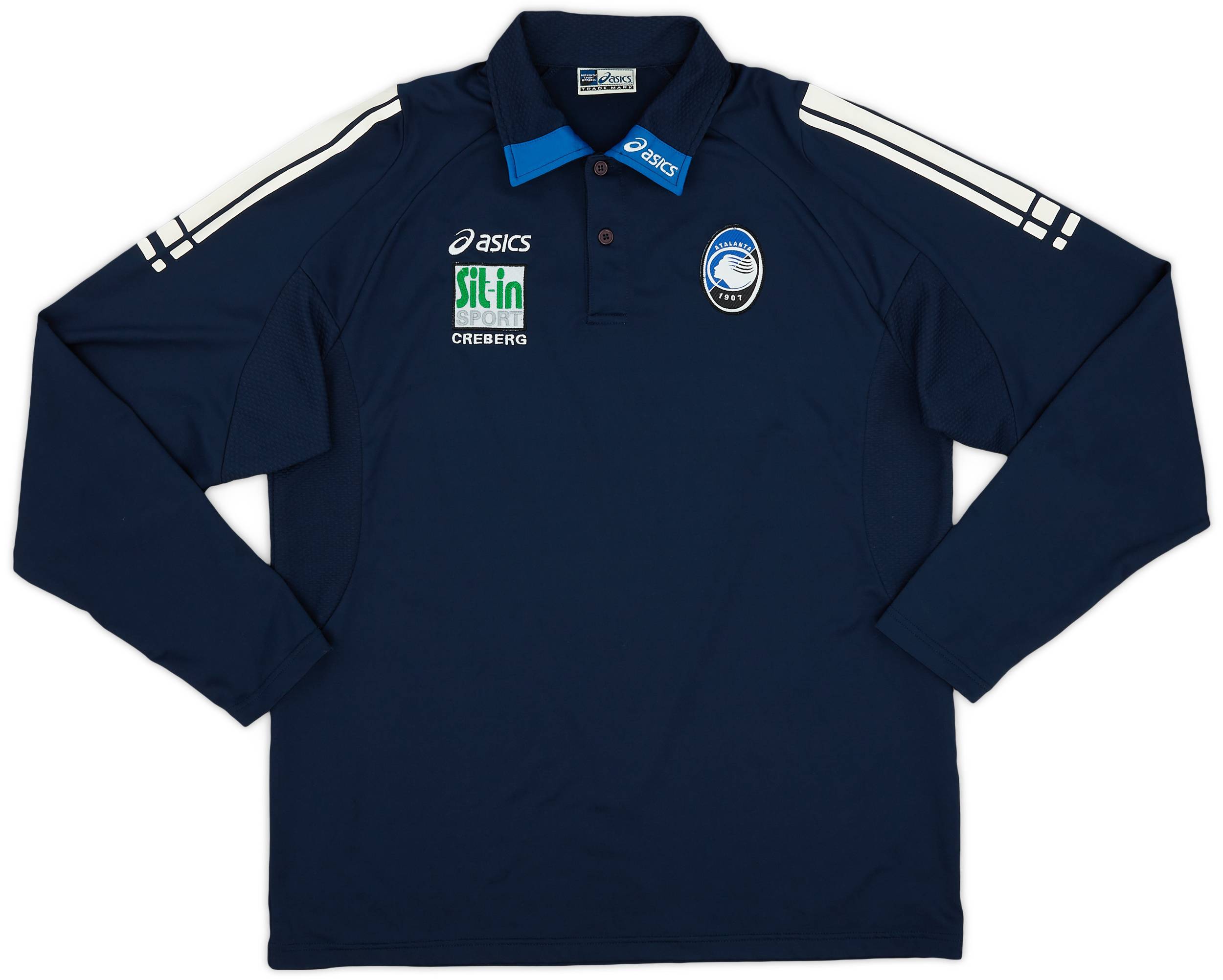 2006-07 Atalanta Asics Training Polo L/S Shirt - 8/10 - (XL)