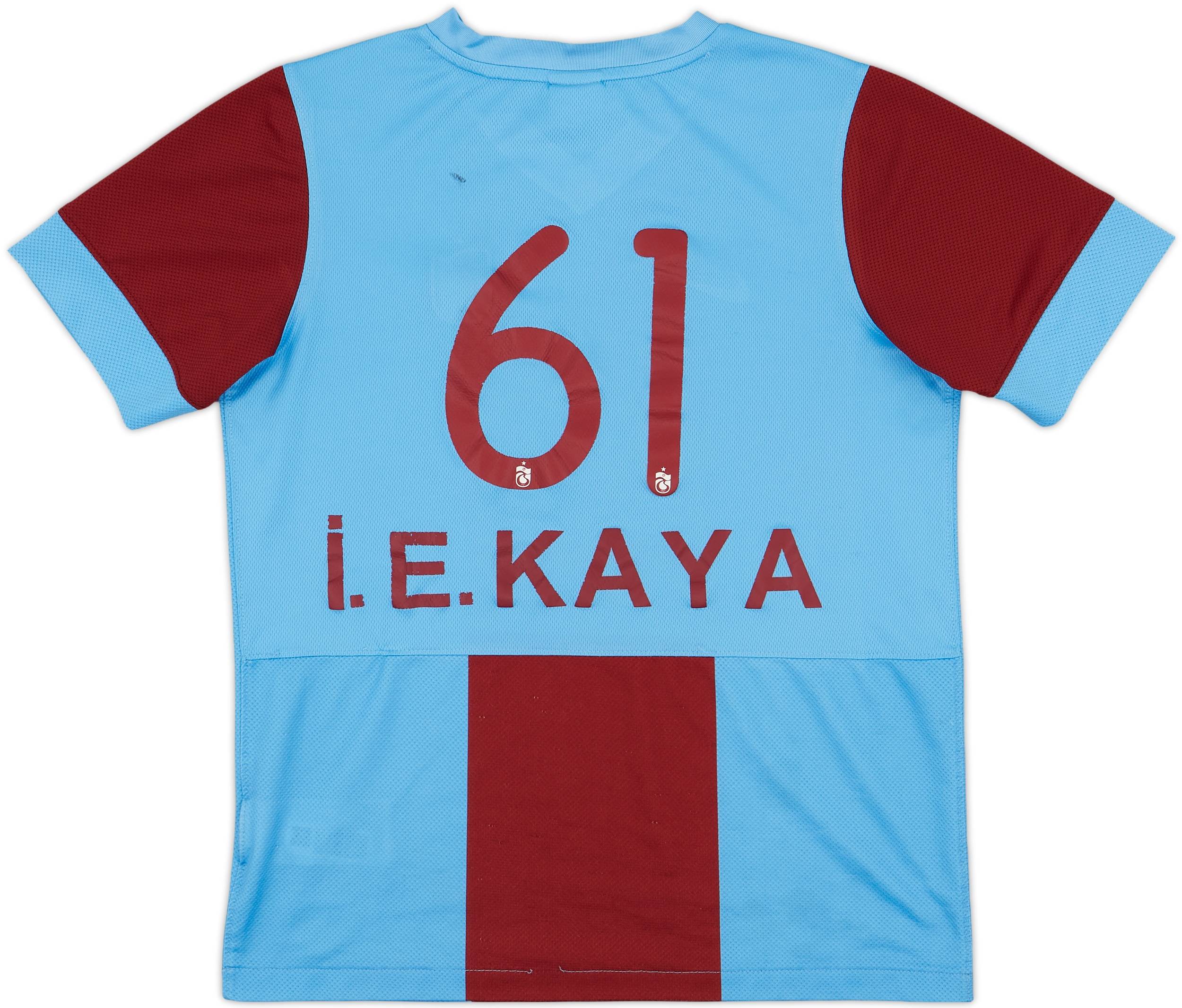 2013-14 Trabzonspor Home Shirt I. E. Kaya #61 - 6/10 - (XL.Boys)
