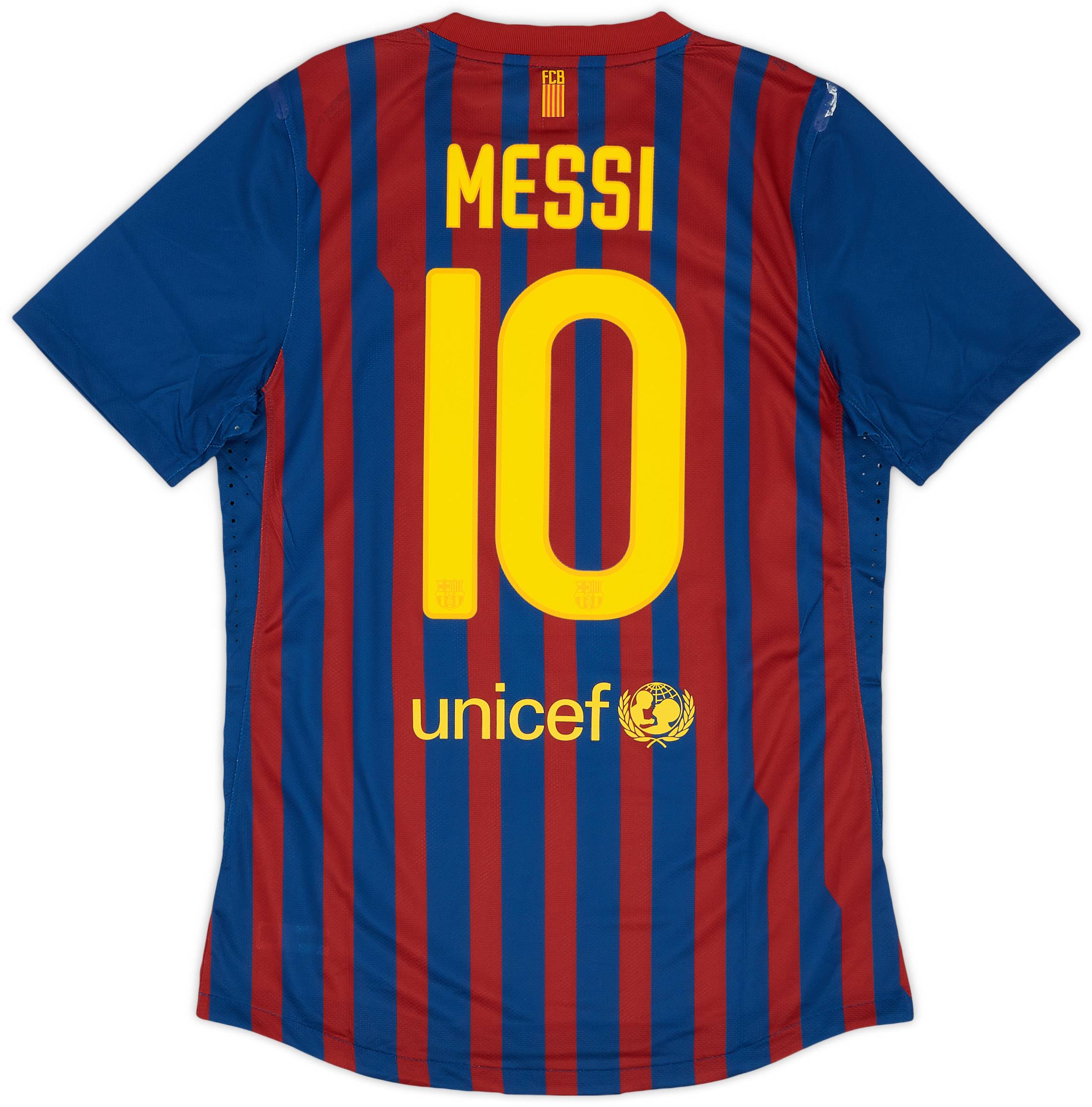 2011-12 Barcelona Player Issue Home Shirt Messi #10 (M)