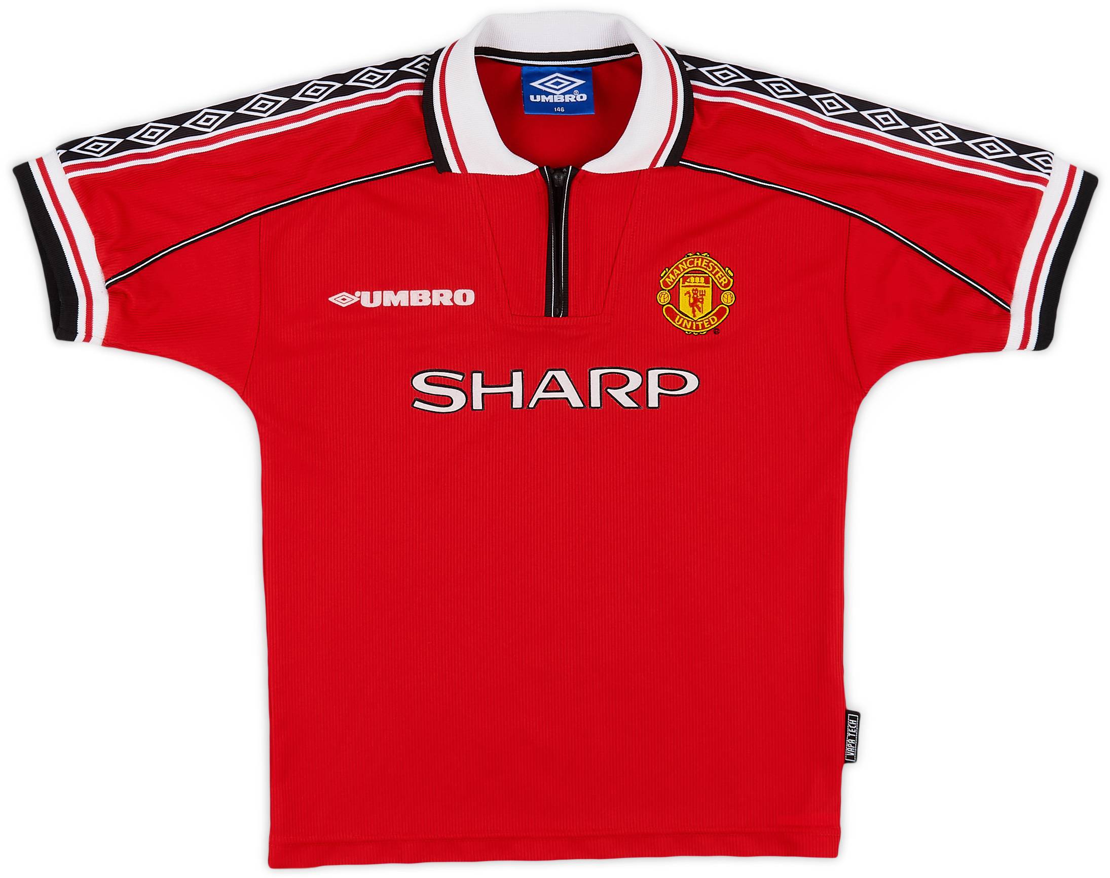 1998-00 Manchester United Home Shirt - 8/10 - (M.Boys)
