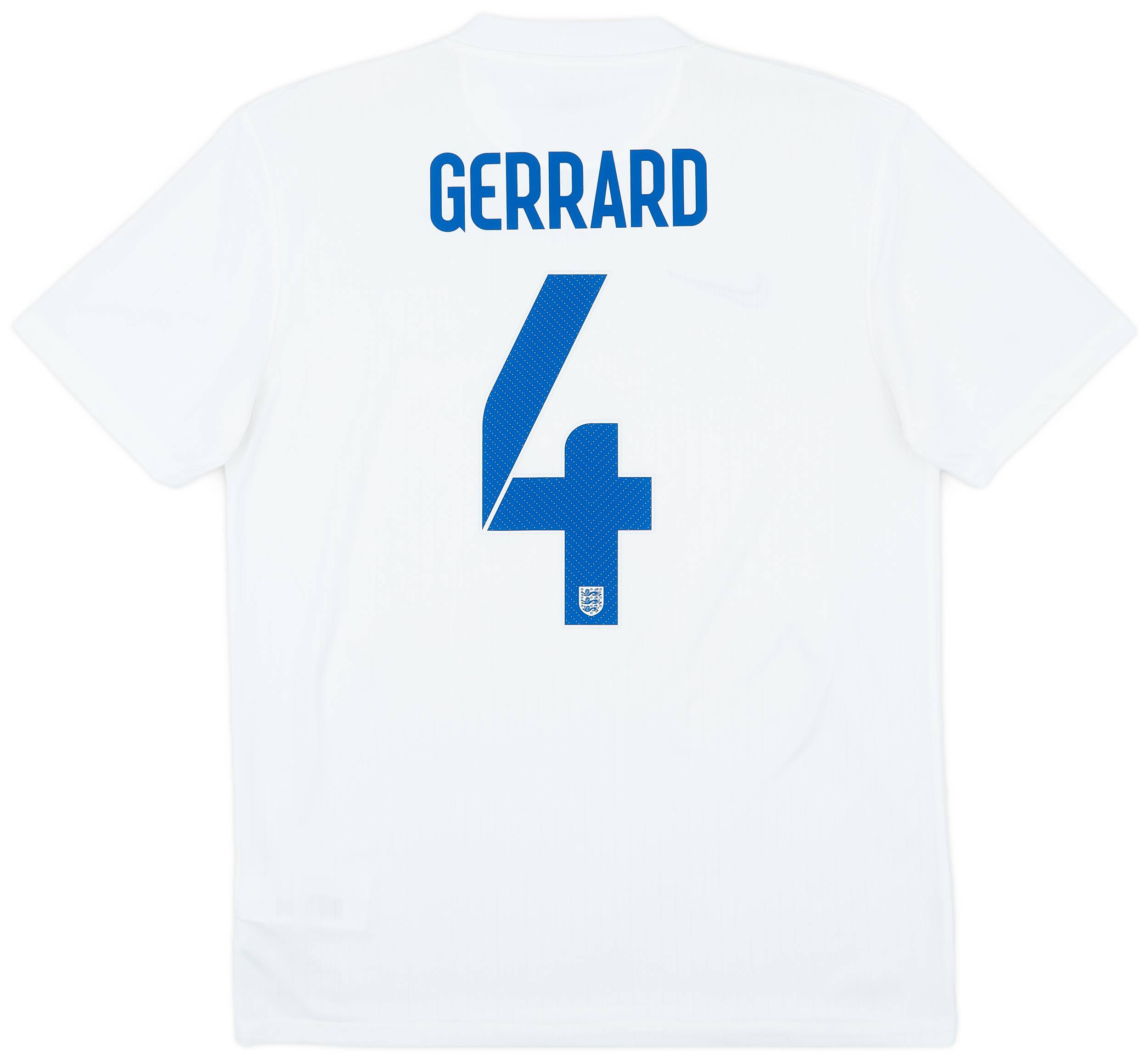 2014-15 England Home Shirt Gerrard #4 - 8/10 - (M)