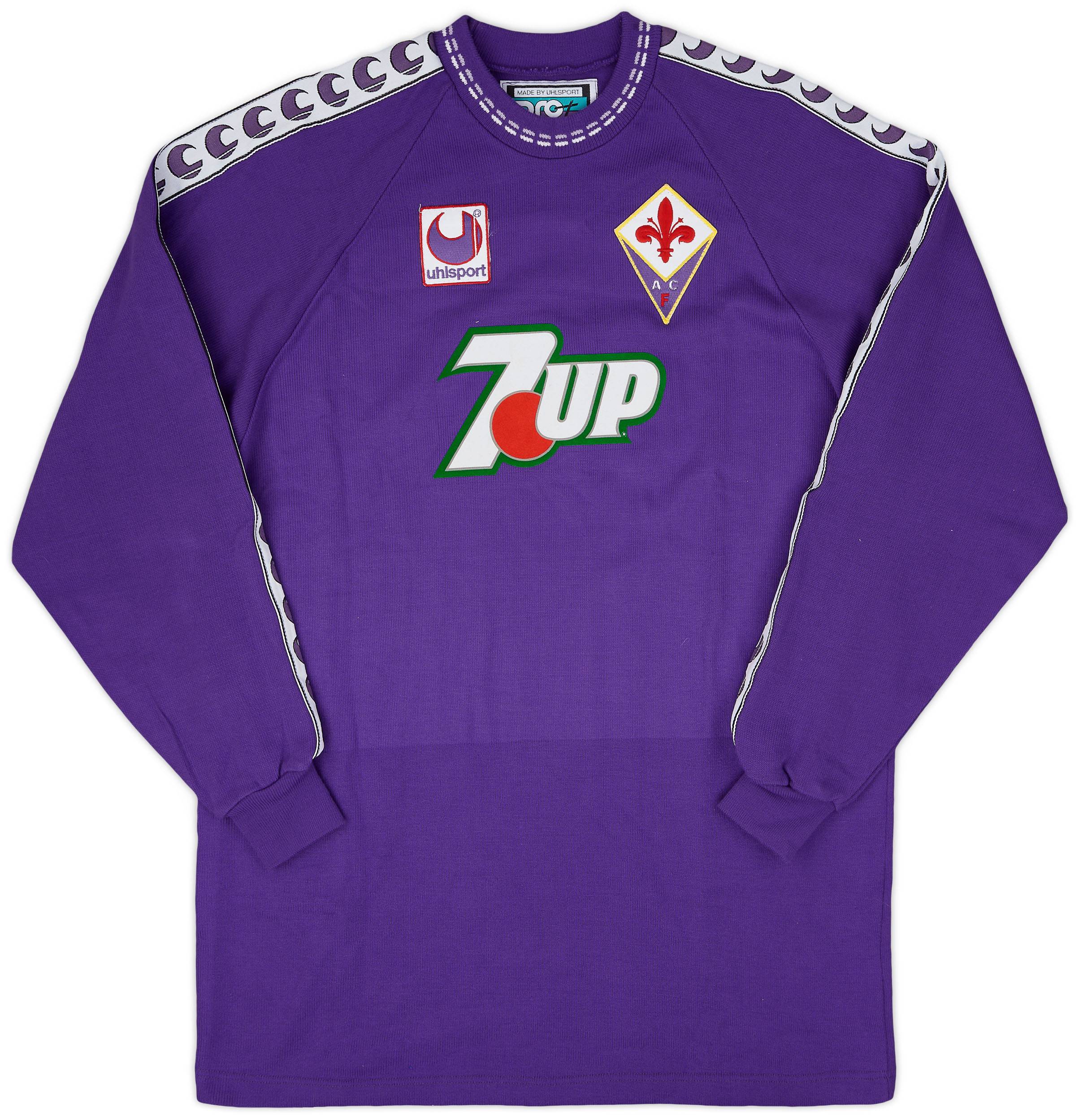 1993-94 Fiorentina Player Issue Uhlsport Sweat Top - 8/10 - (XL)