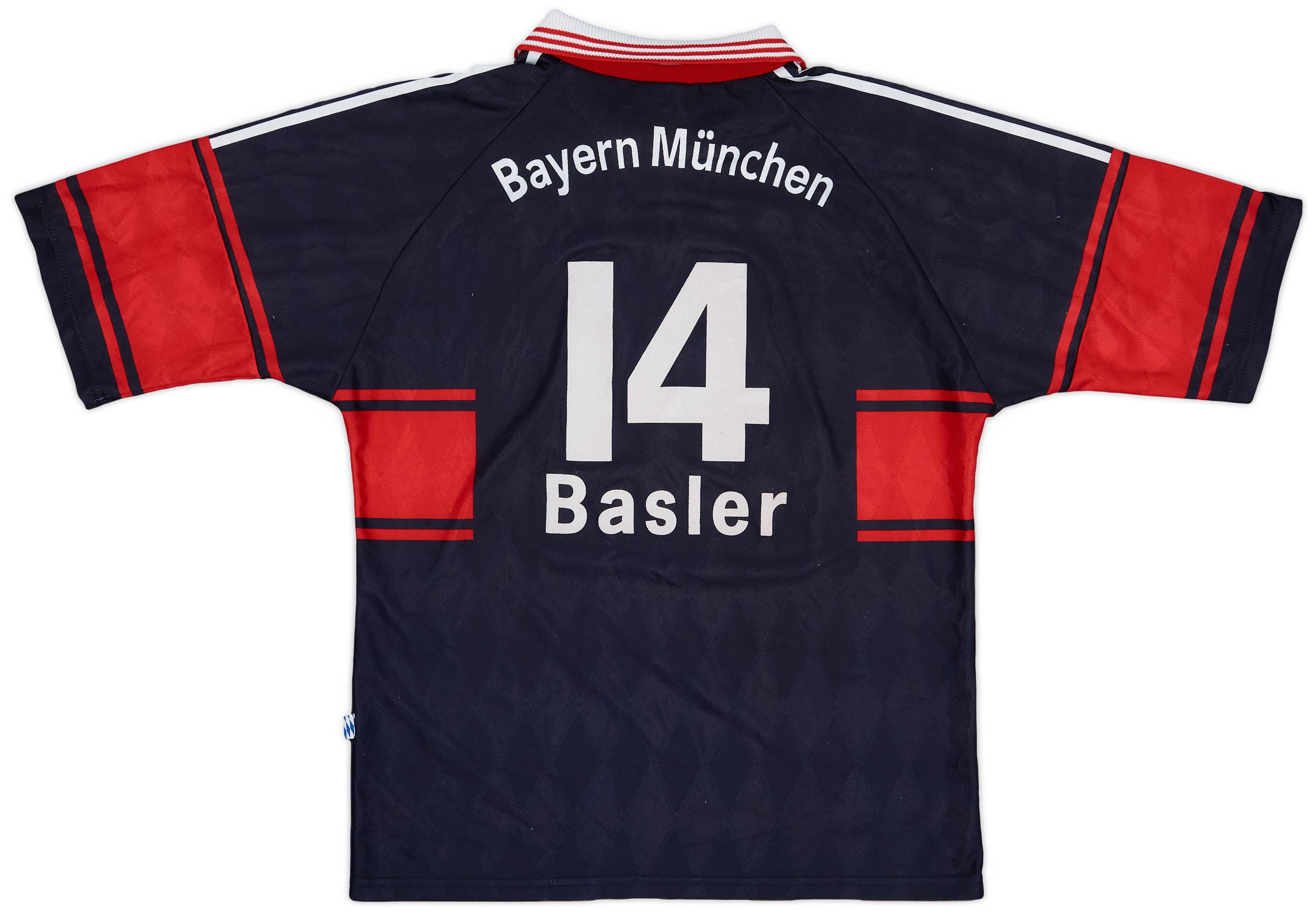 1997-99 Bayern Munich Home Shirt Basler #14 - 8/10 - (L)