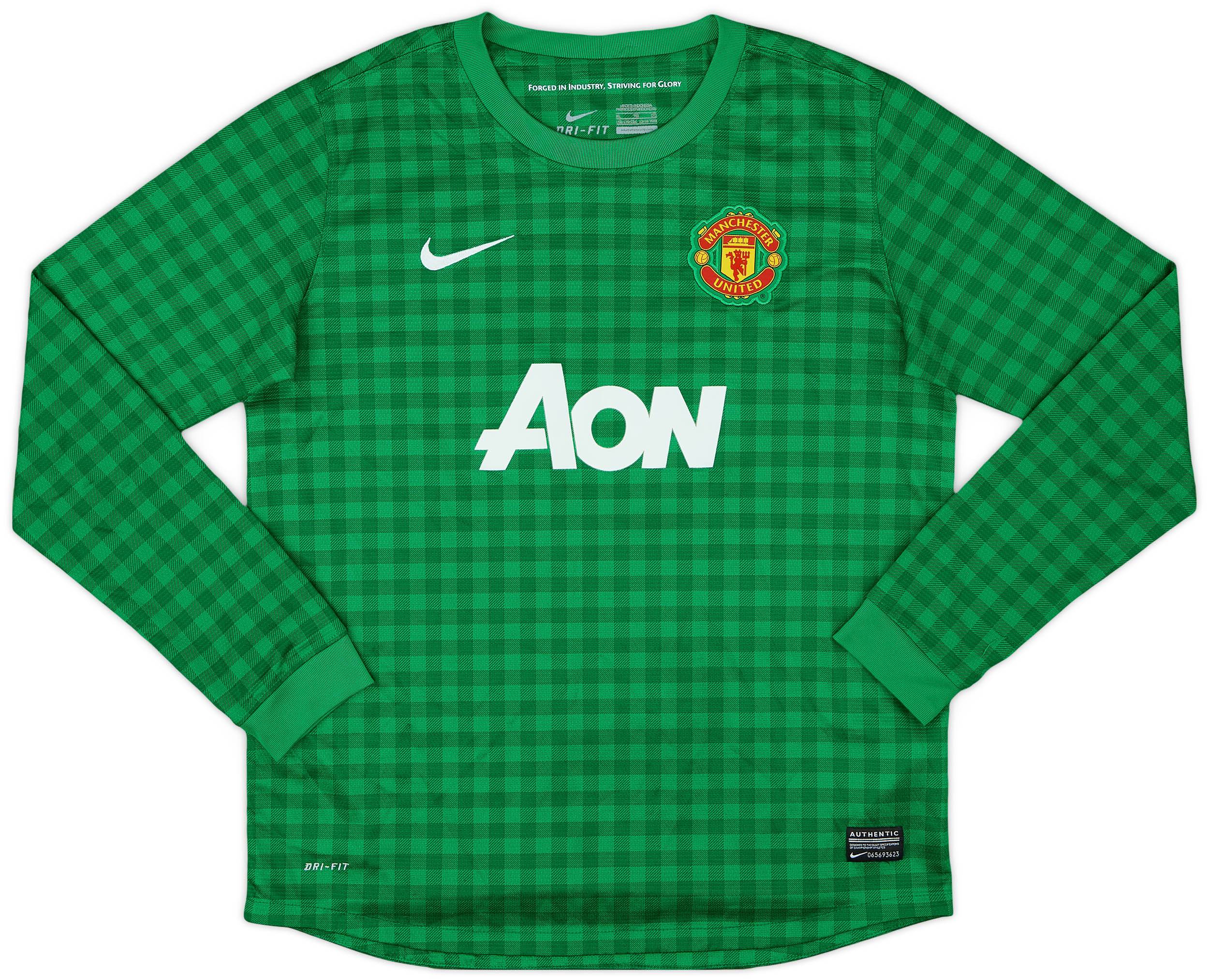 2012-13 Manchester United GK Shirt - 8/10 - (XL.Boys)