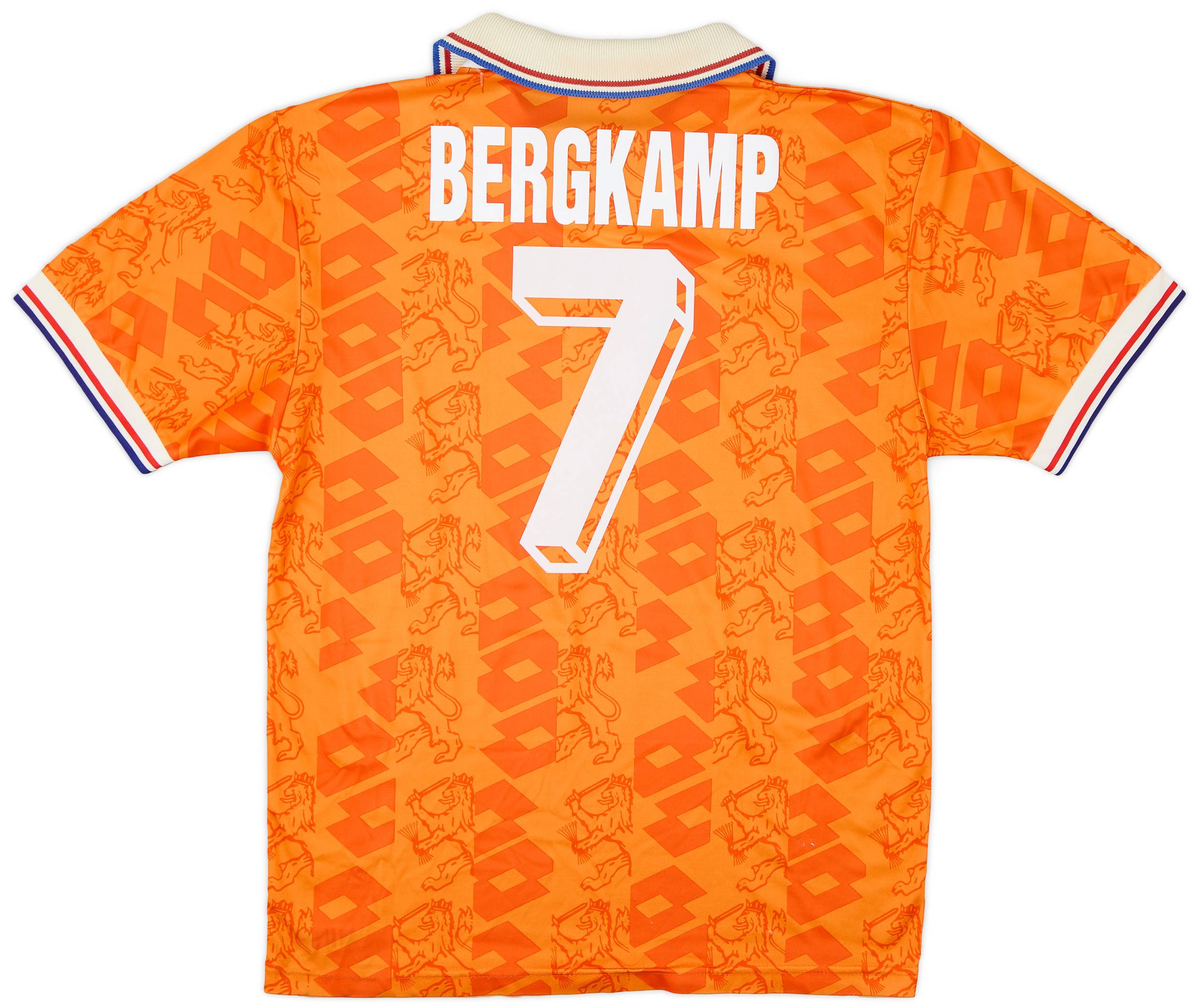1992-94 Netherlands Home Shirt Bergkamp #7 - 6/10 - (M)