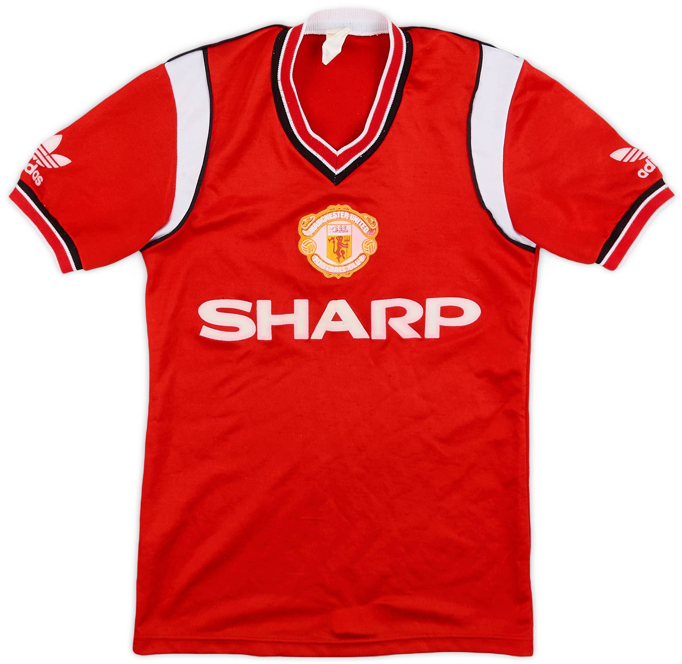 1984-86 Manchester United Home Shirt - 5/10 - (L.Boys)