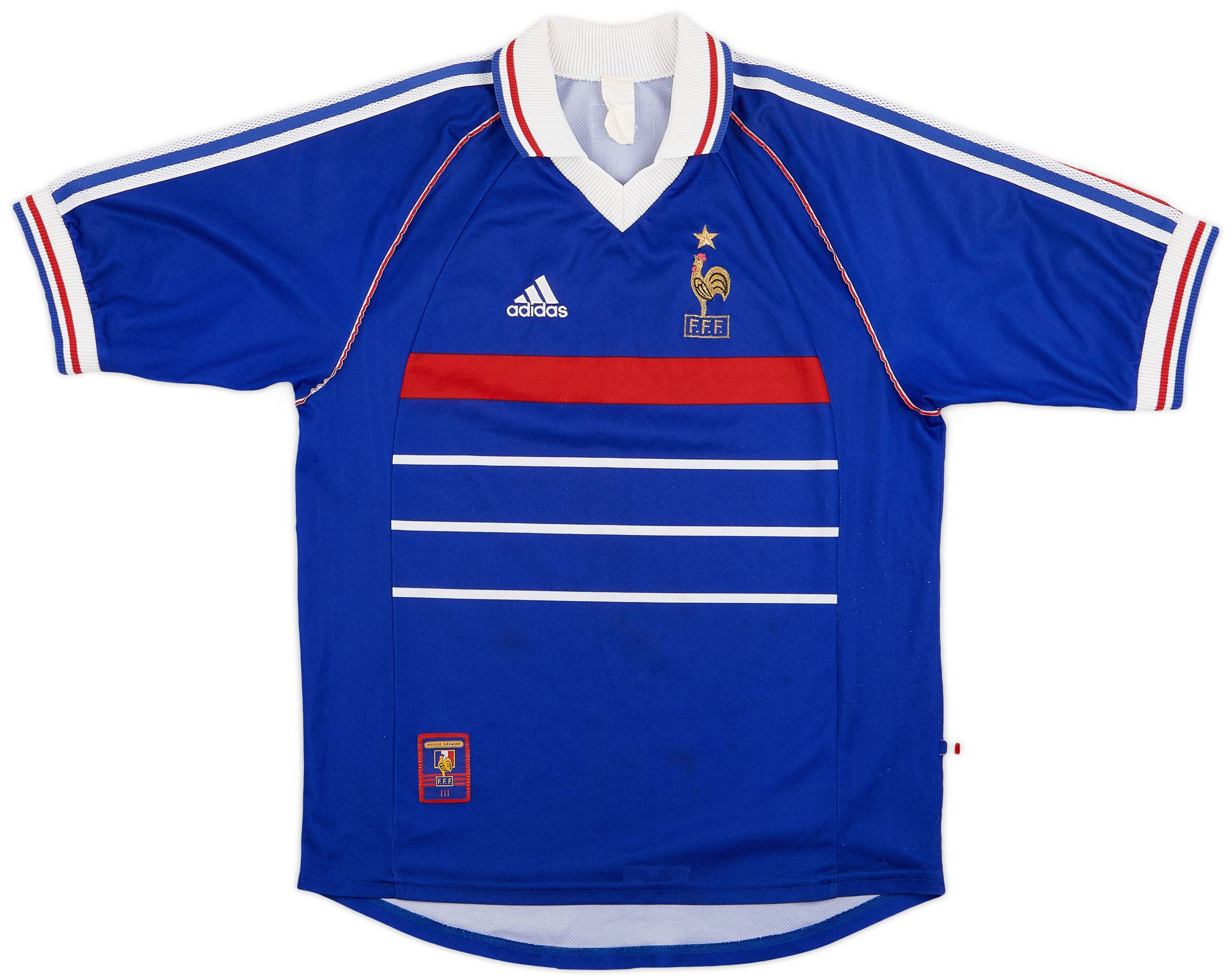 1998-00 France Home Shirt - 8/10 - (L)