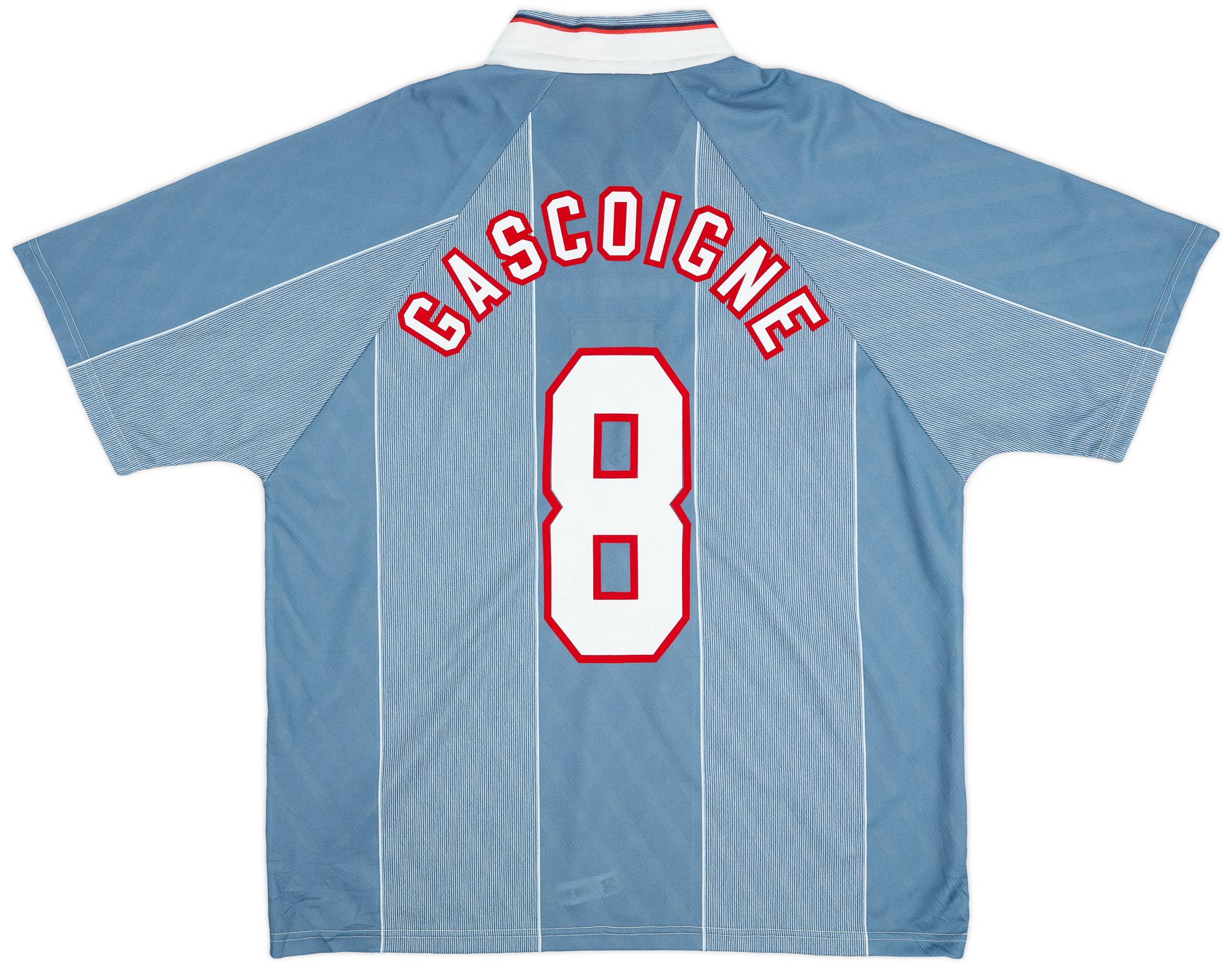 1996-97 England Away Shirt Gascoigne #8 - 9/10 - (XL)