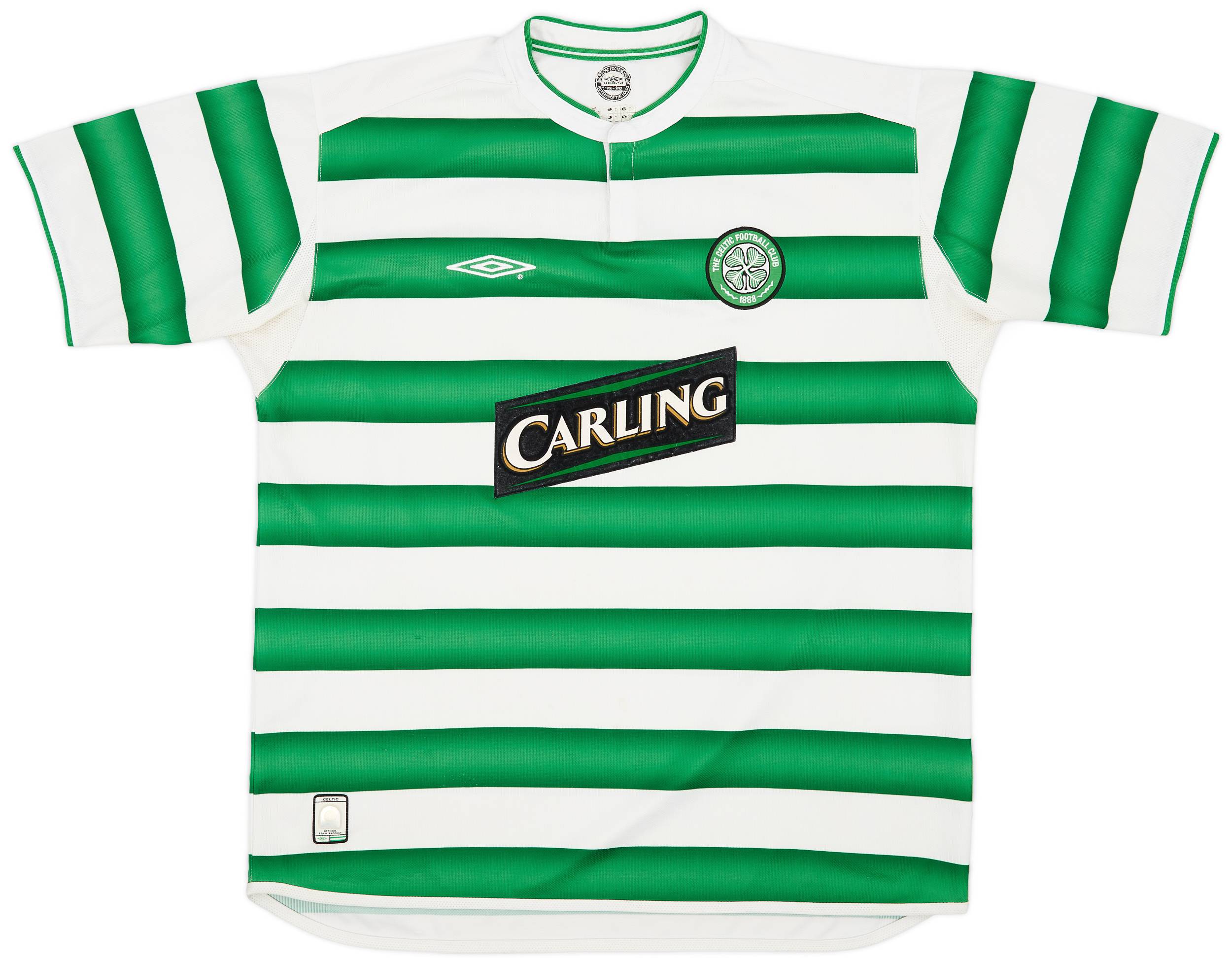 2003-04 Celtic Home Shirt Larsson #7 - 8/10 - (XL)