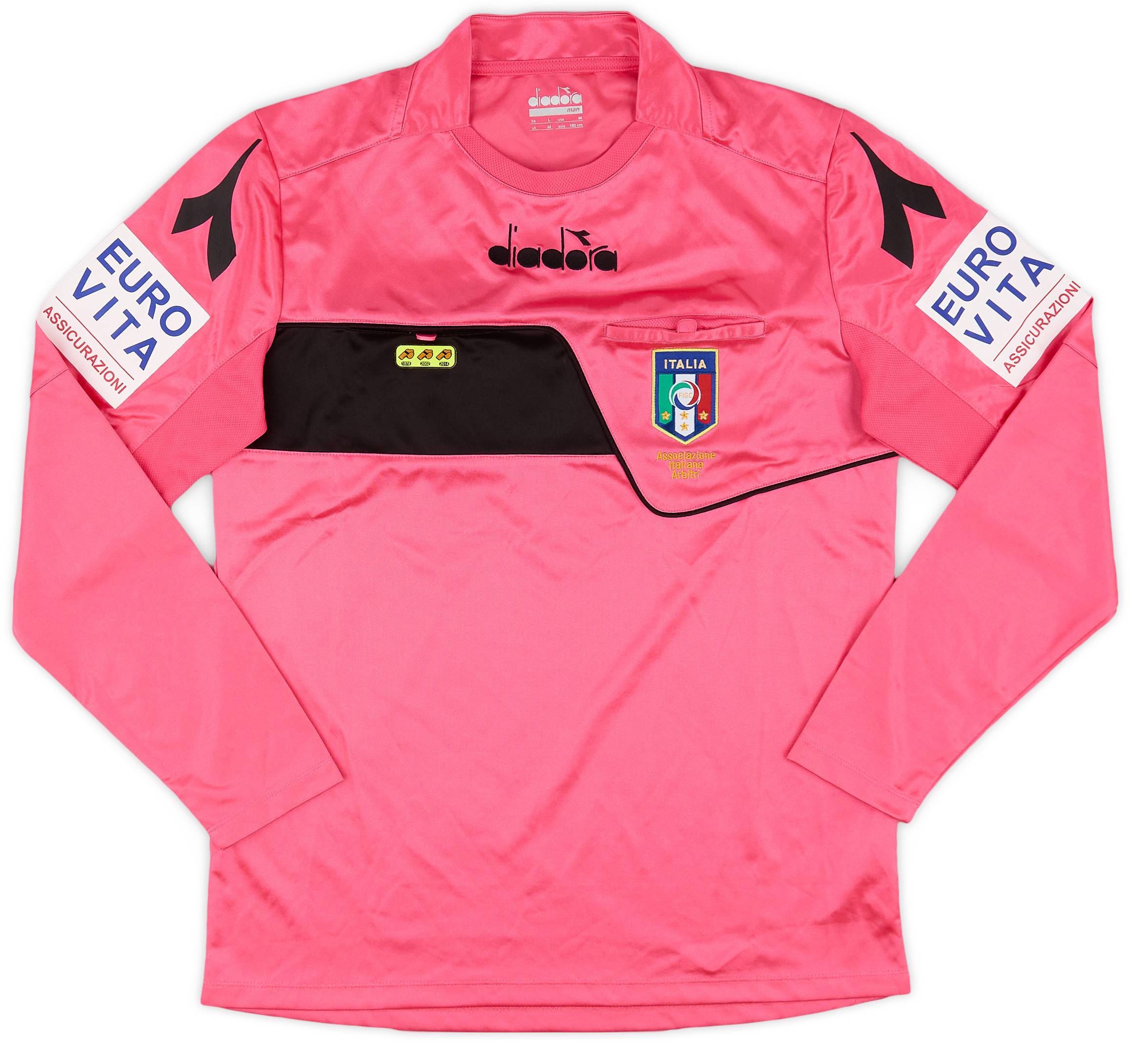 2017-18 Italy Diadora Referee L/S Shirt - 8/10 - (M)