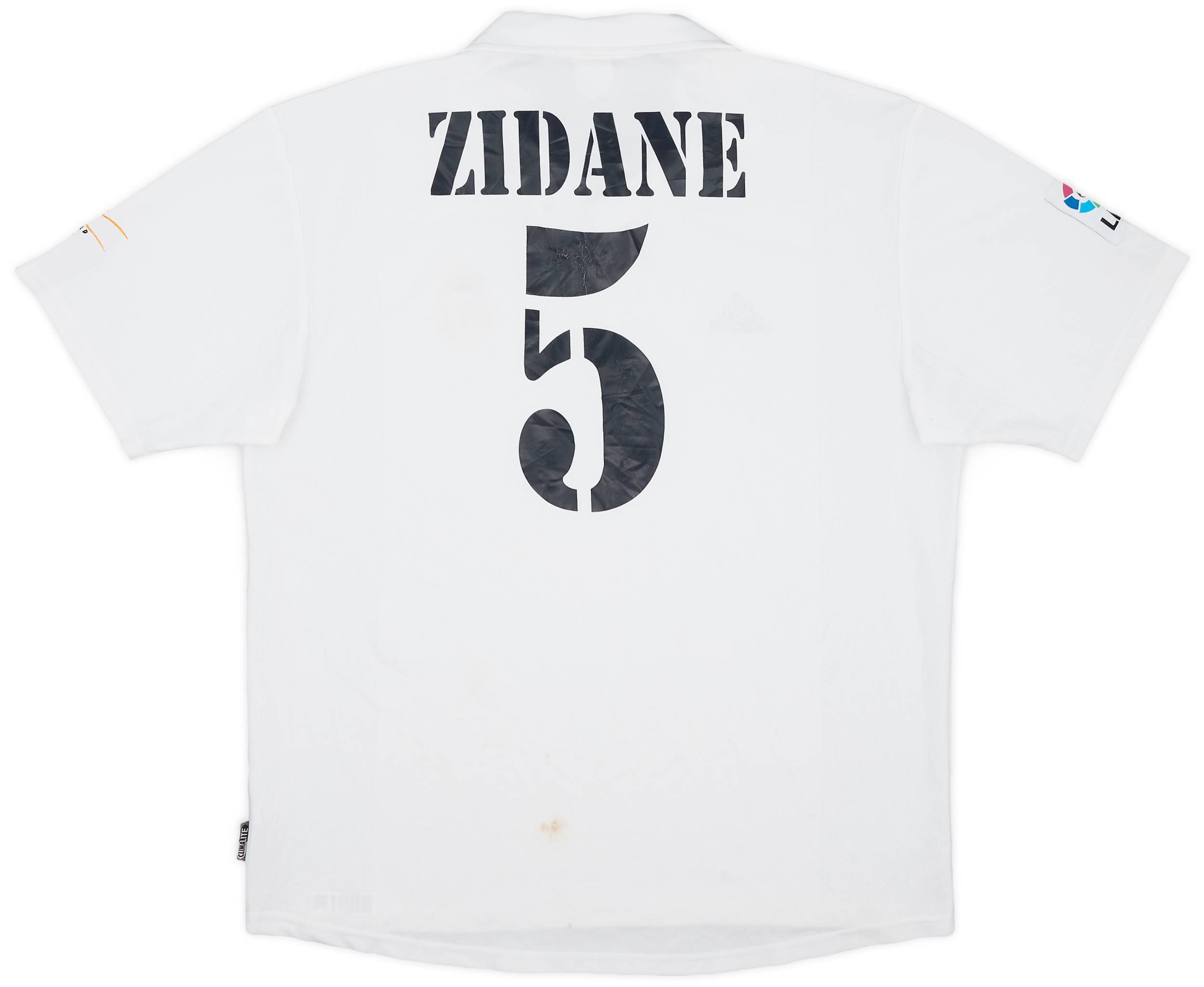 2002-03 Real Madrid Centenary Home Shirt Zidane #5 - 4/10 - (L)