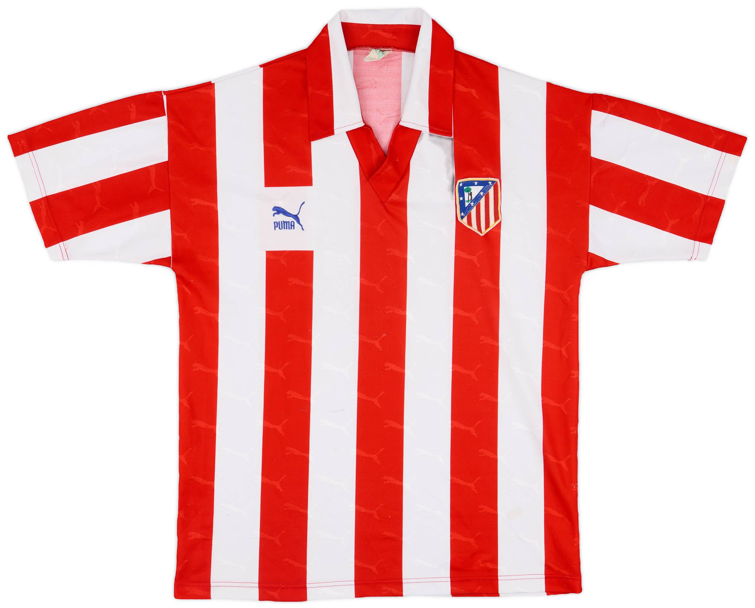 1992-93 Atletico Madrid Home Shirt - 8/10 - (S)