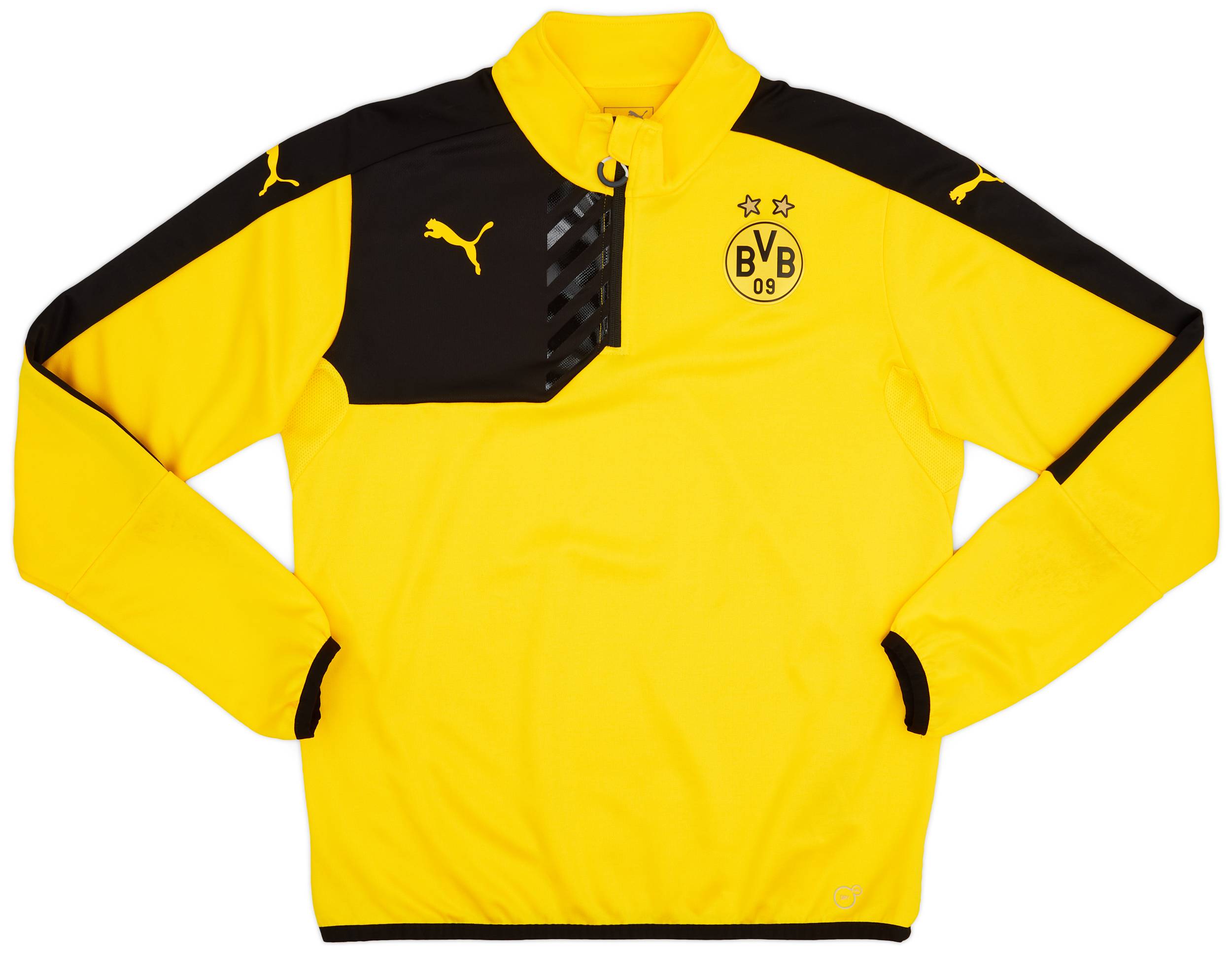 2015-16 Borussia Dortmund Puma 1/4 Zip Training Top - As New
