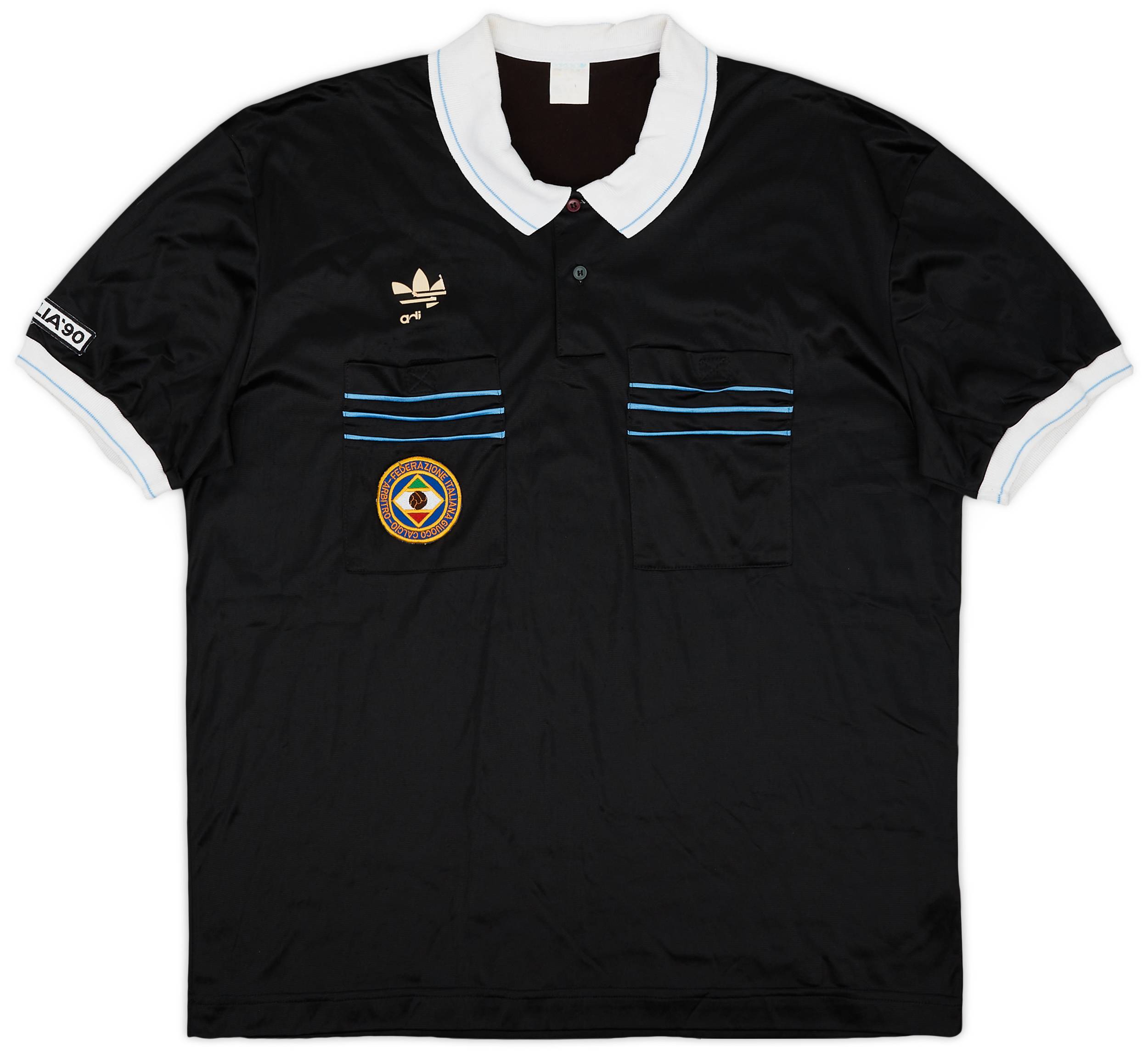 1990 Italy FIGC adidas Referee Shirt - 5/10 - (L)