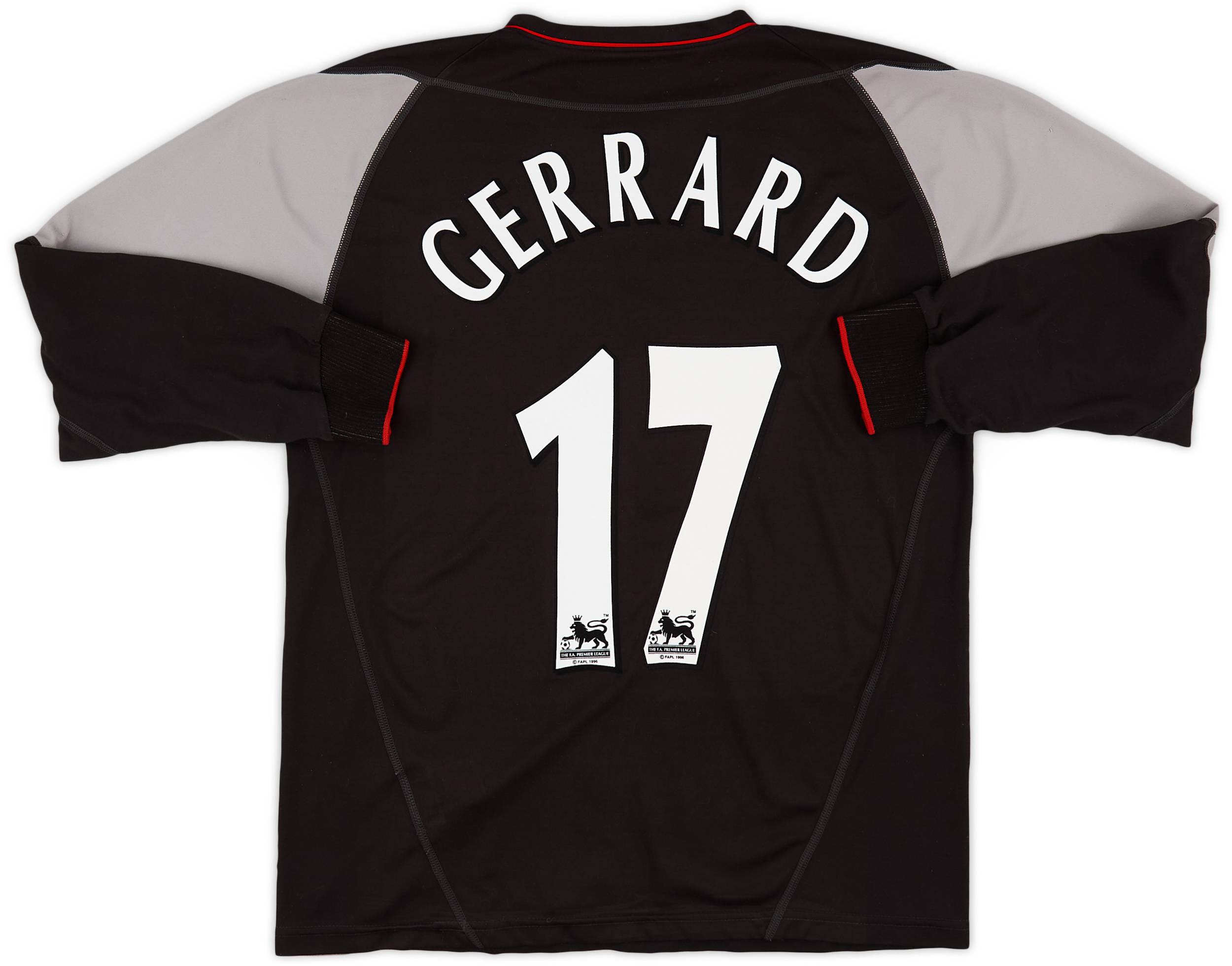 2002-04 Liverpool Away L/S Shirt Gerrard #17 - 6/10 - (M)