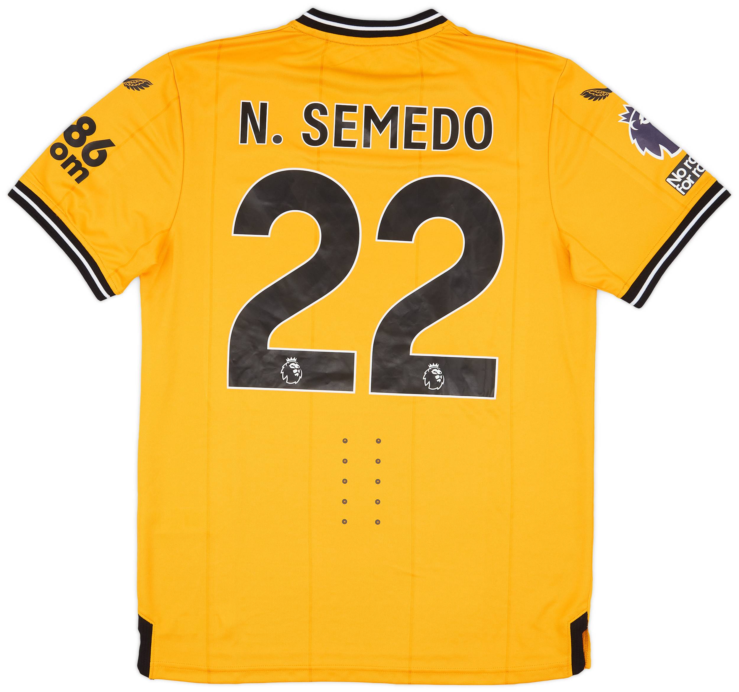 2023-24 Wolves Match Issue Home Shirt N. Semedo #22