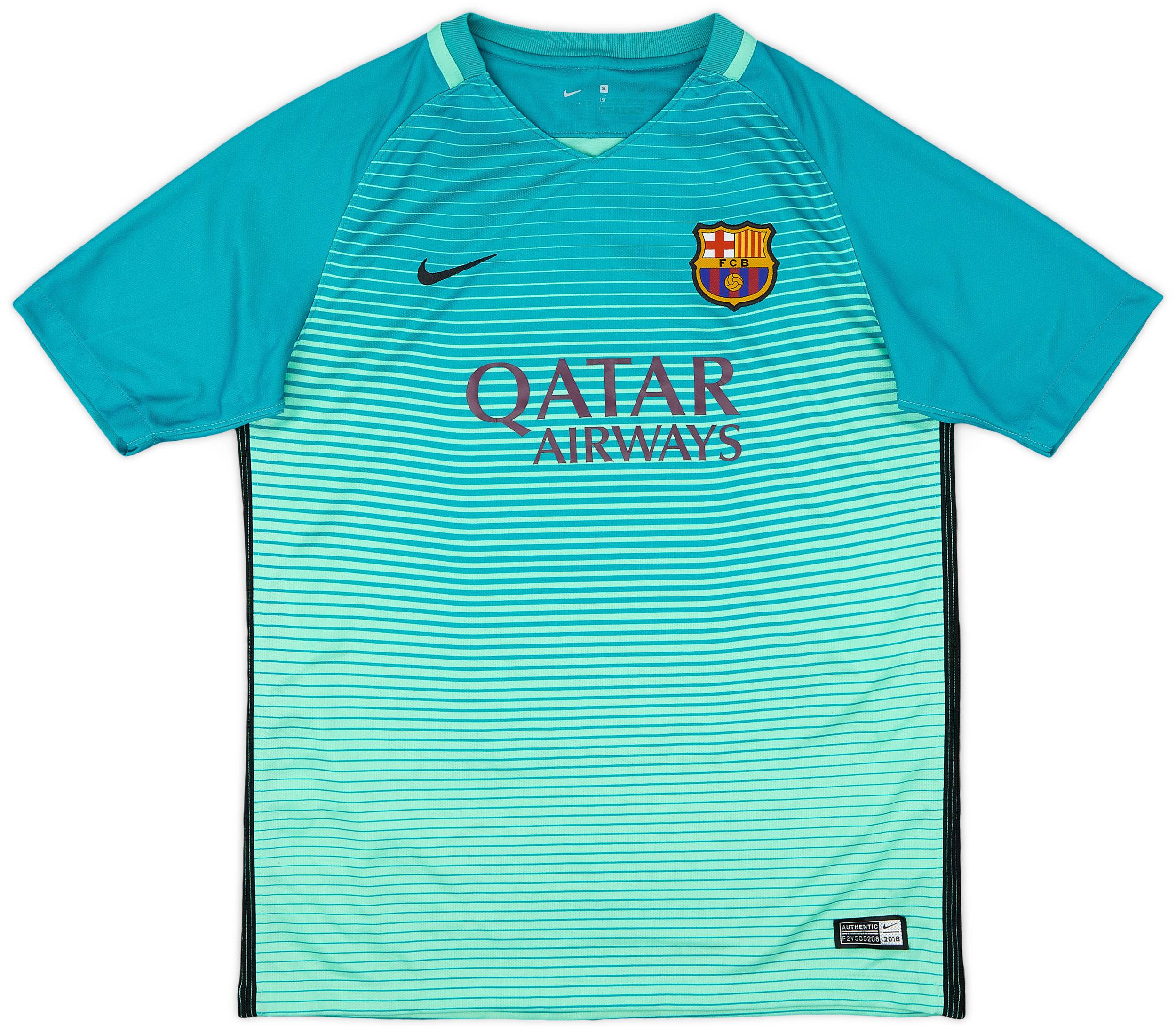 2016-17 Barcelona Third Shirt - 7/10 - (XL.Boys)
