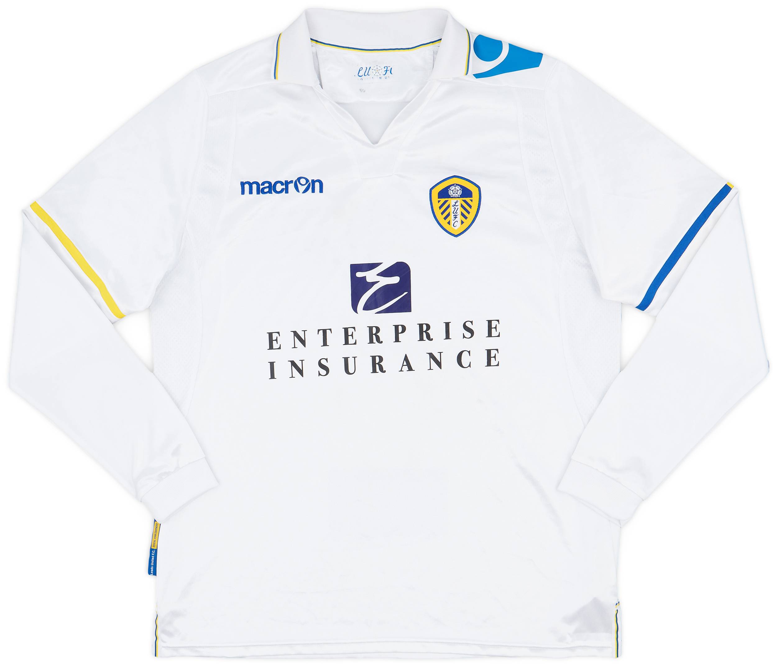 2011-12 Leeds United Home L/S Shirt - 8/10 - (M)