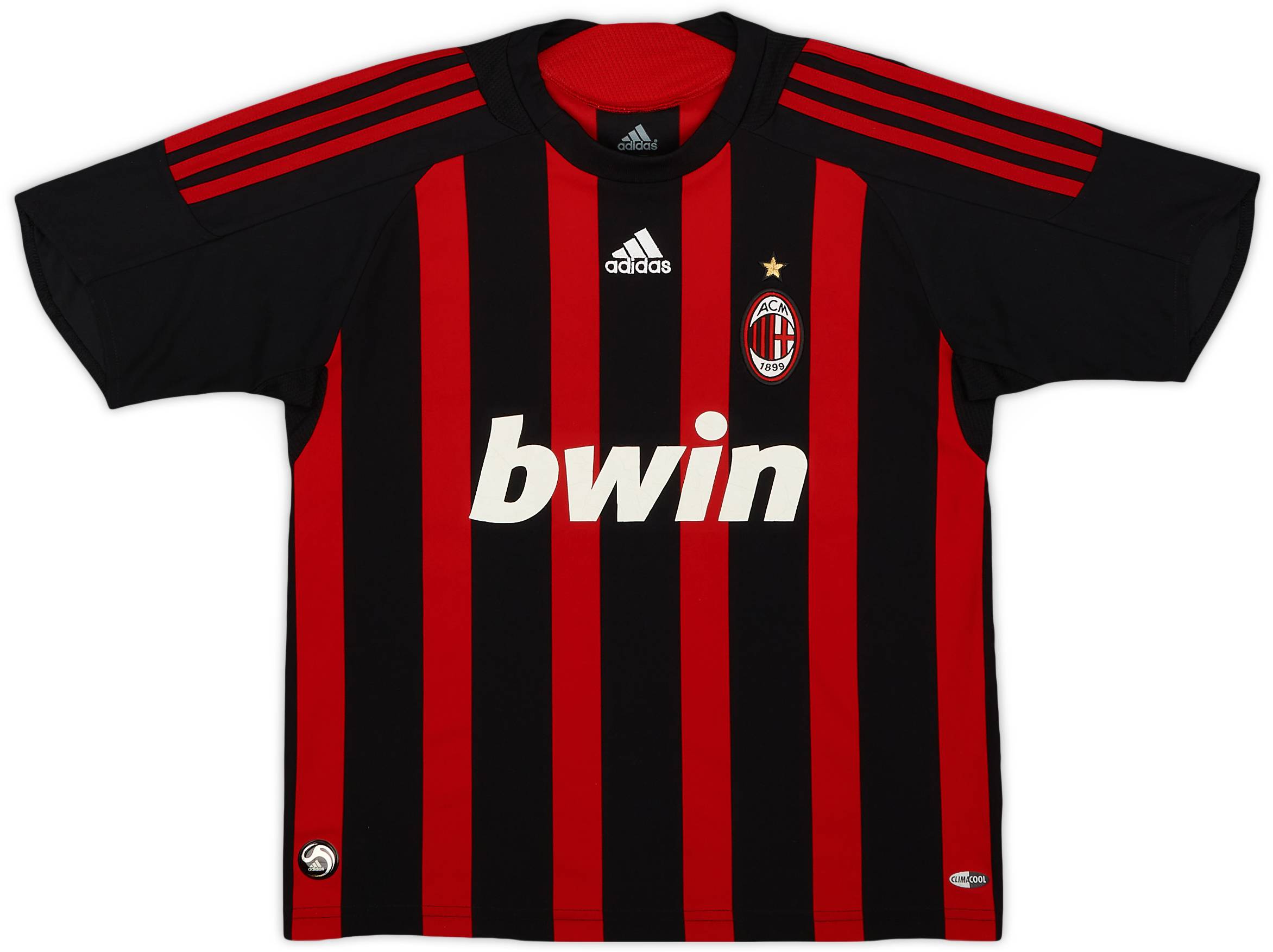 2008-09 AC Milan Home Shirt - 8/10 - (M.Boys)