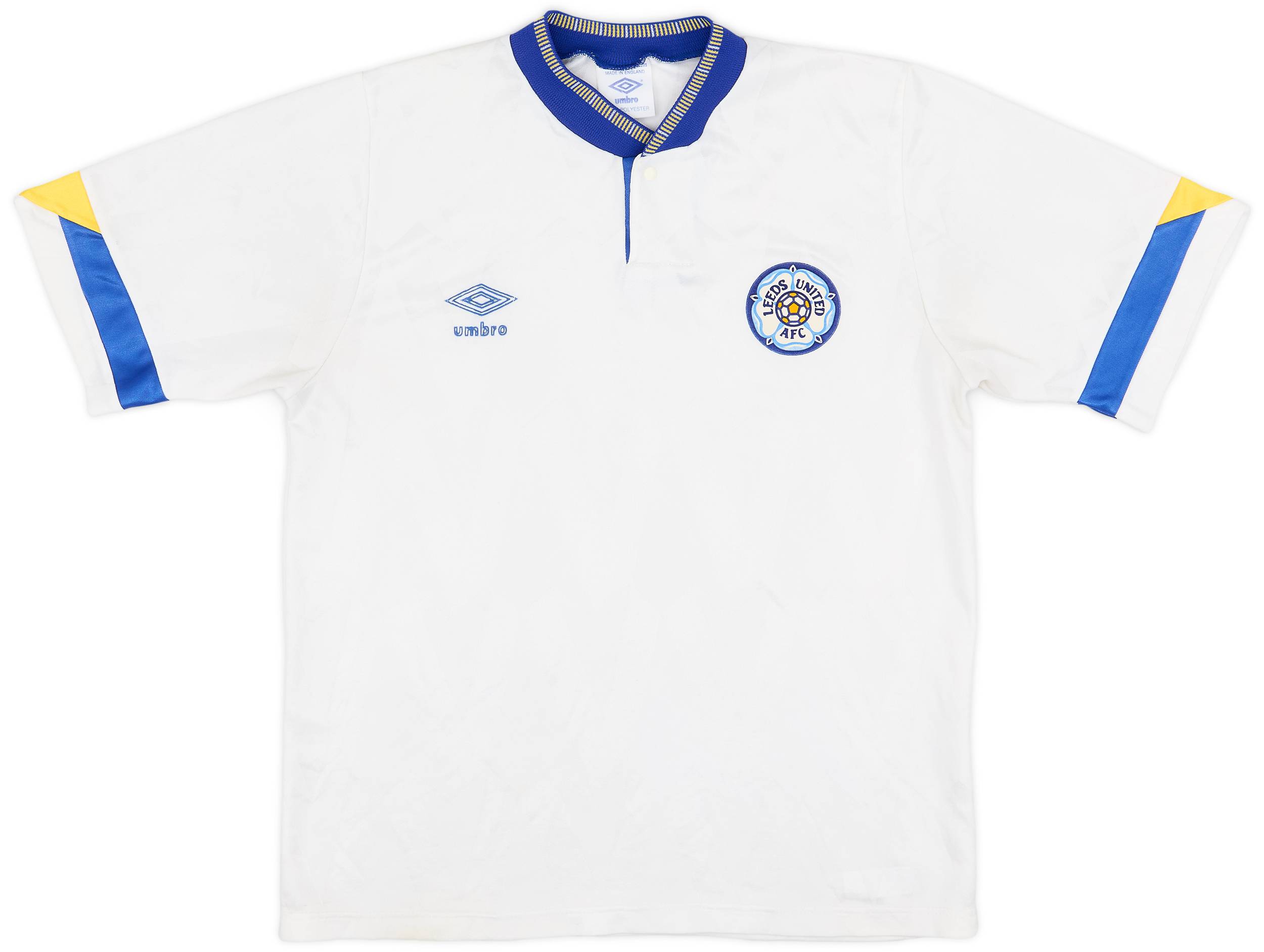 1990-91 Leeds United Home Shirt - 9/10 - (S)