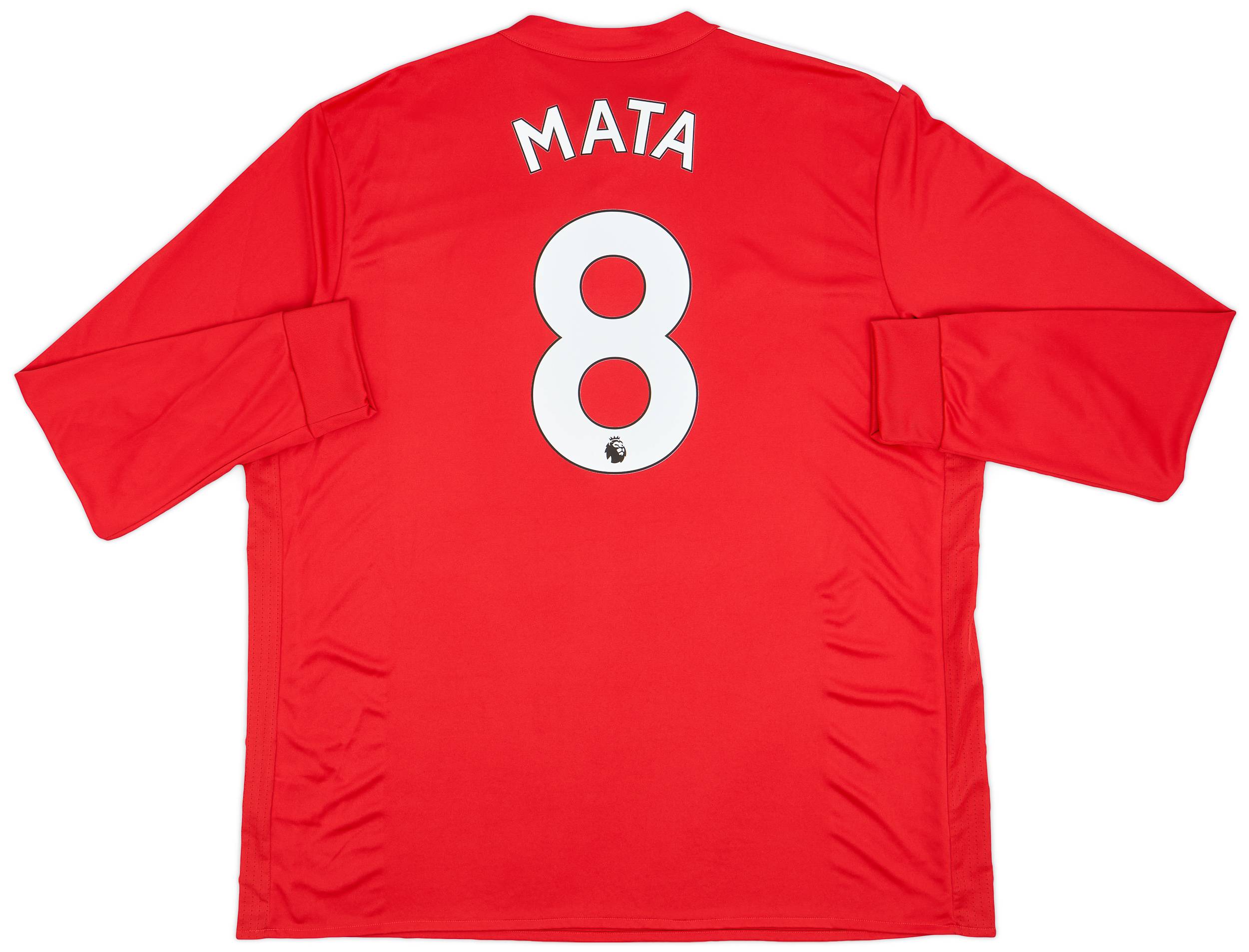 2017-18 Manchester United Home L/S Shirt Mata #8 (XXL)