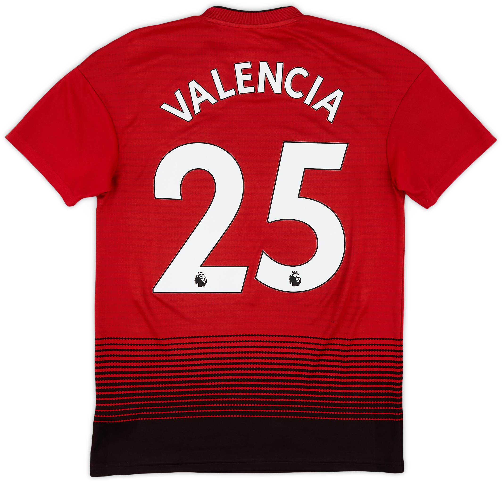 2018-19 Manchester United Home Shirt Valencia #25 - 7/10 - (S)