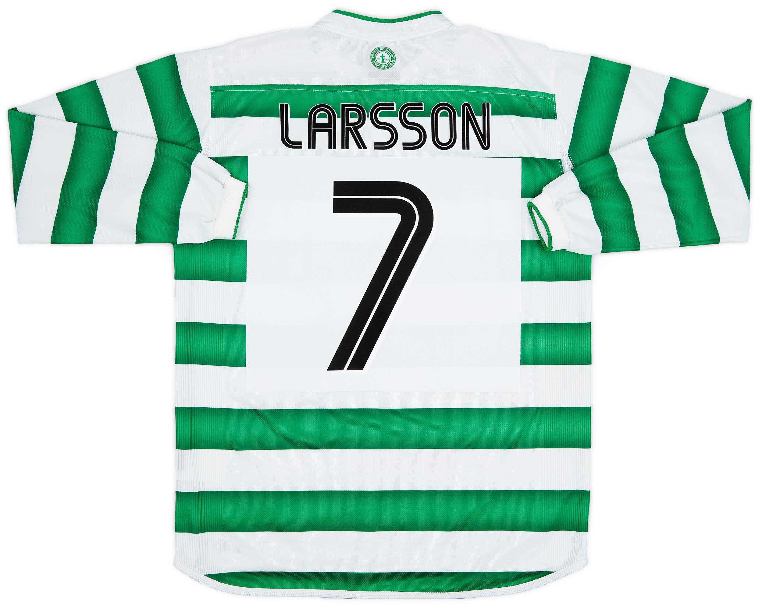 2003-04 Celtic Home L/S Shirt Larsson #7 - 9/10 - (M)
