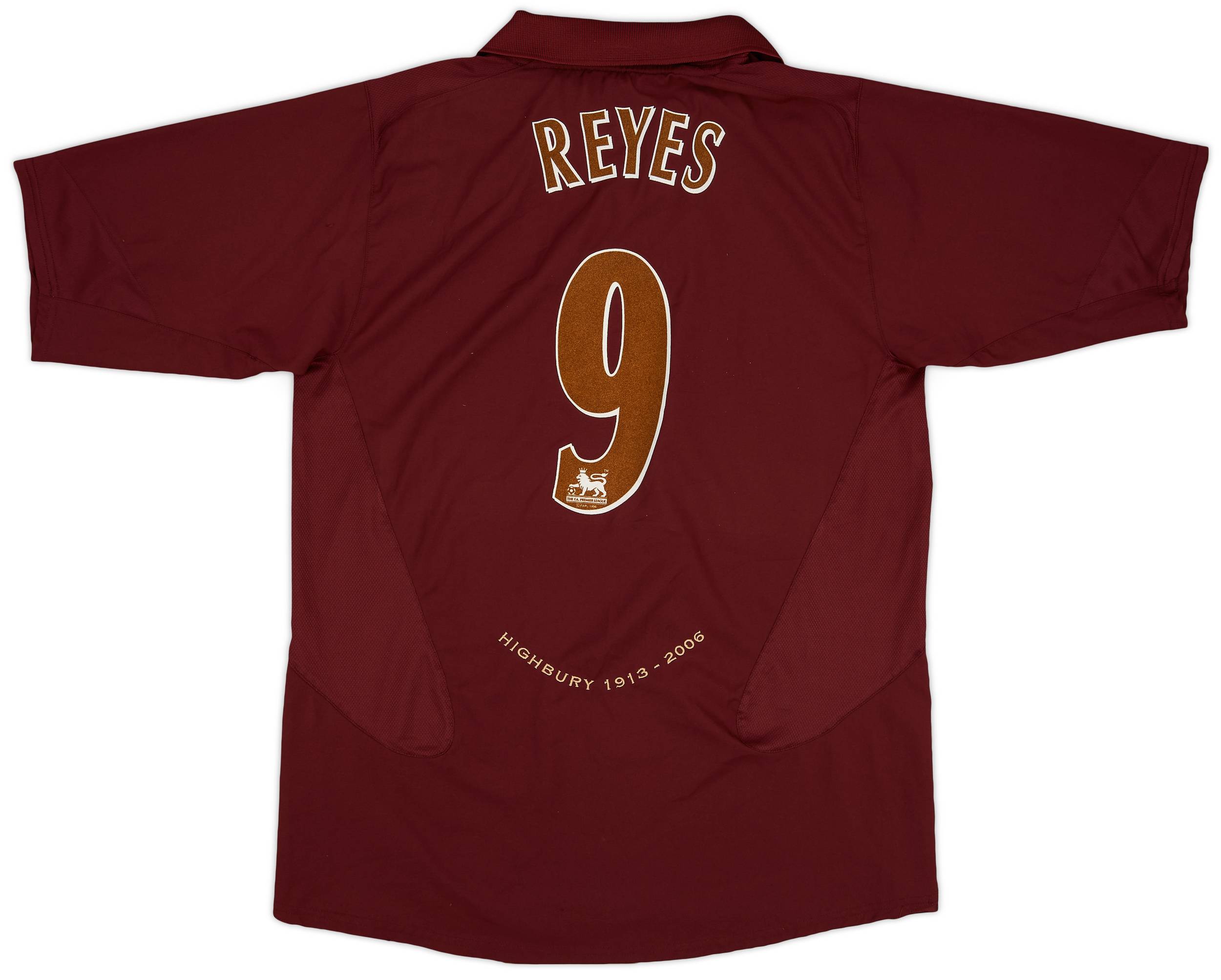【限定販売】 2005-06 Arsenal (L) - 5/10 - #9 Reyes Shirt Home ウェア