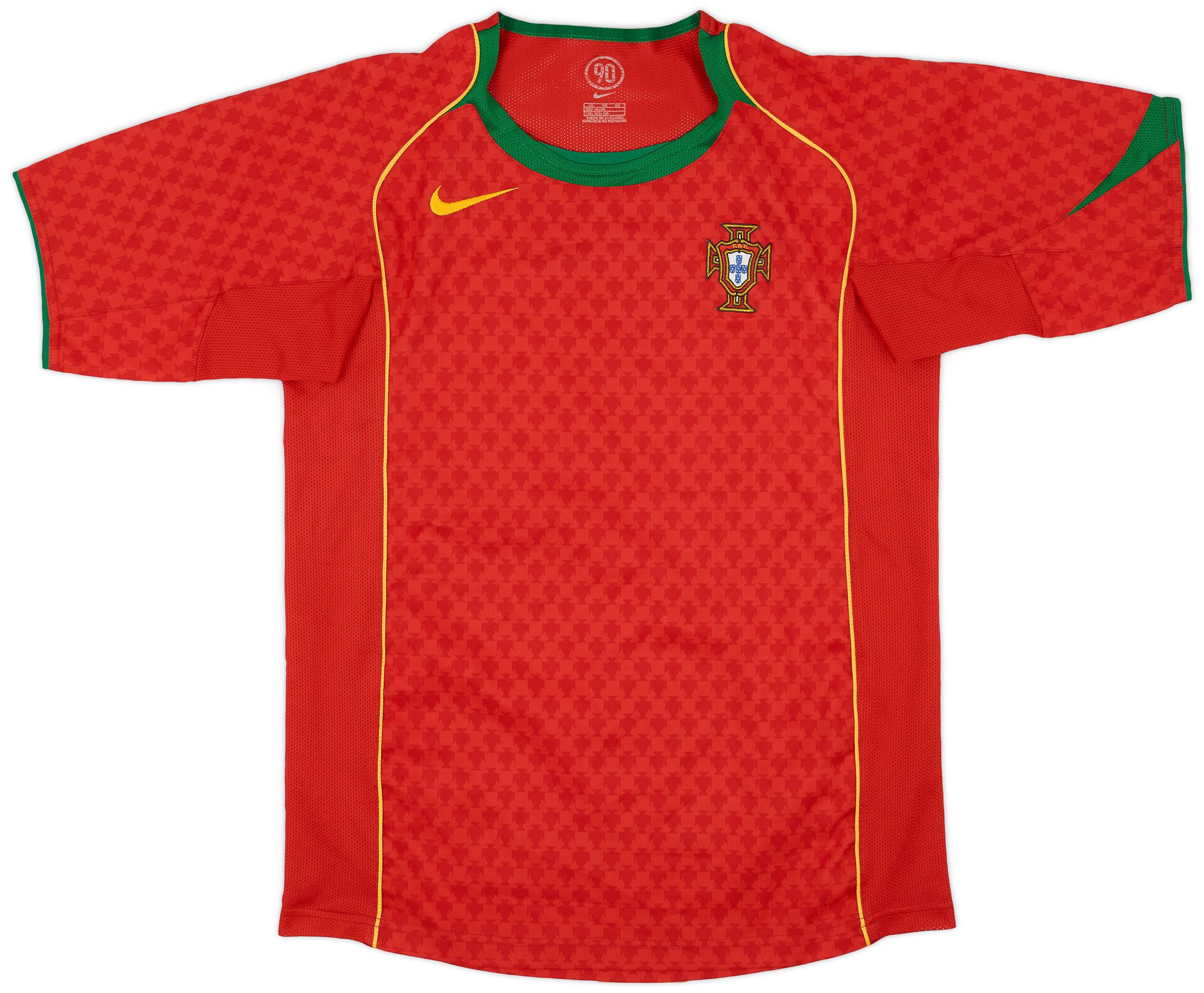 ウェア PORTUGAL - 2004 (Home) 2004-06 Portugal Home Shirt - 8/10 - (XL.Boys)