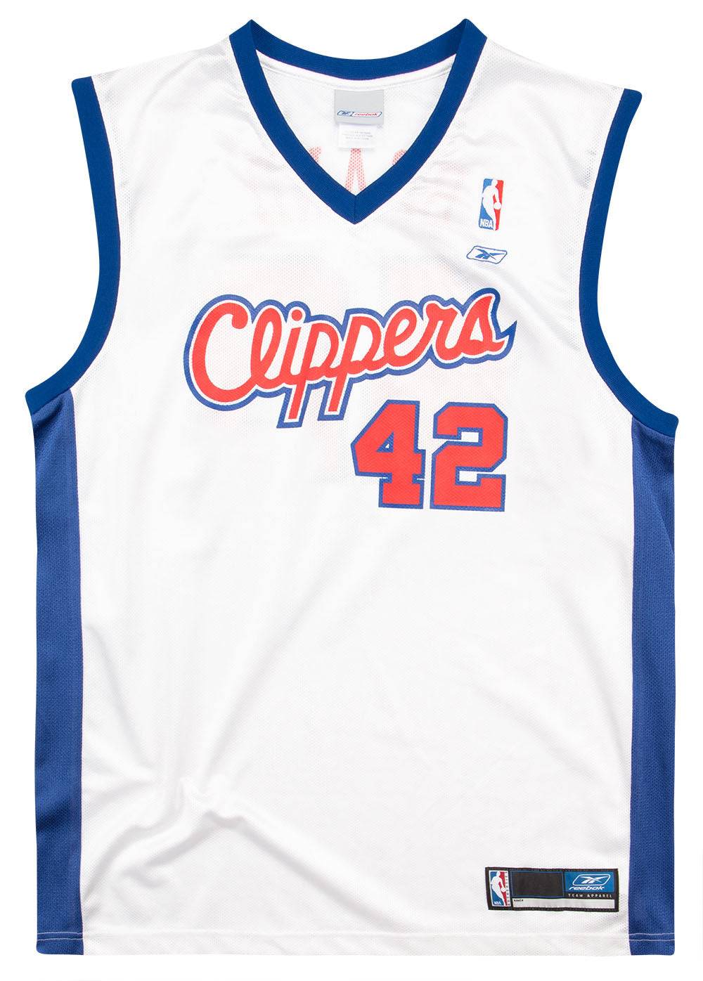2002 06 LA Clippers Brand 42 Reebok Jersey Home L