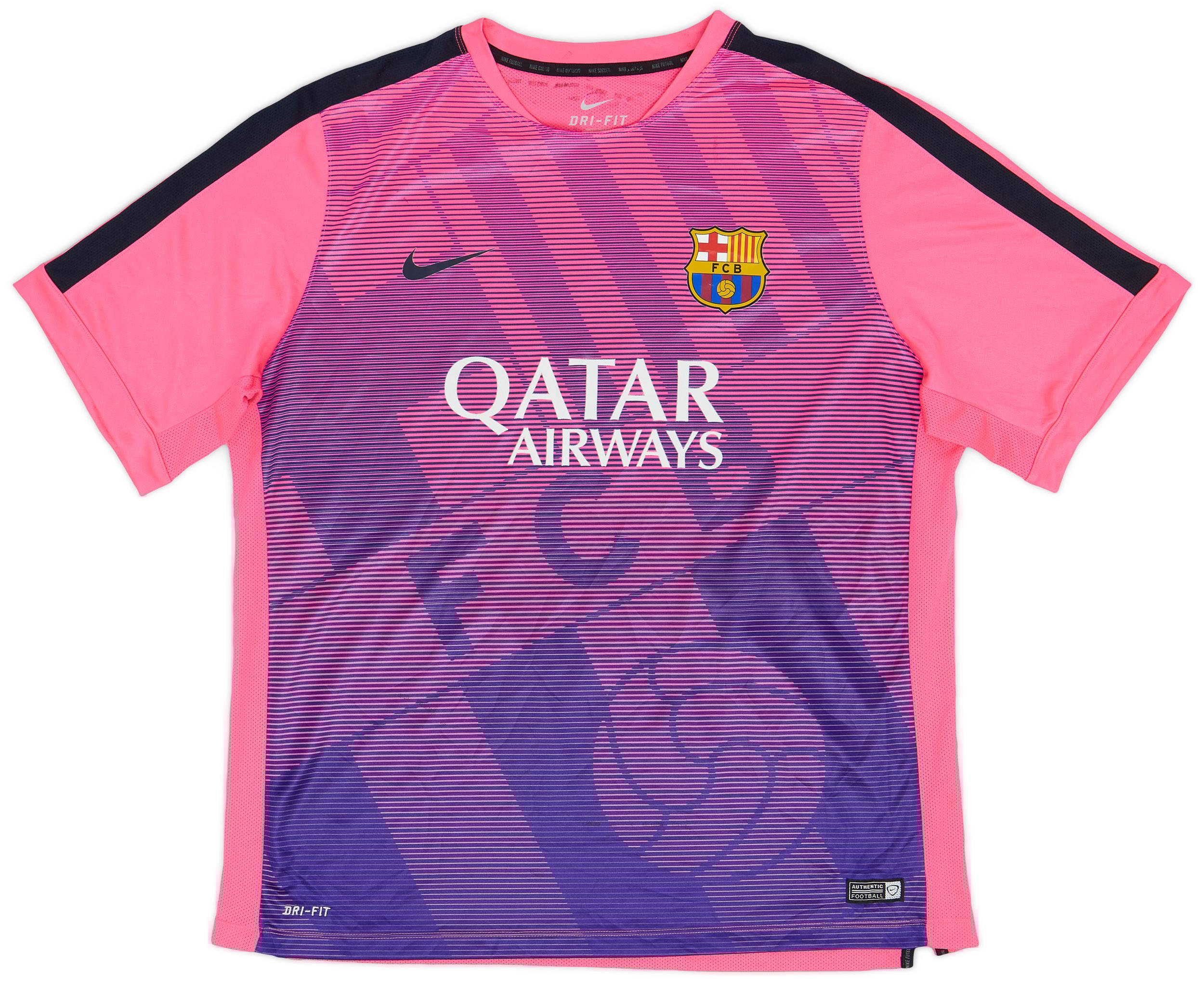 2015 16 Barcelona Nike Training Shirt 7 10 XXL