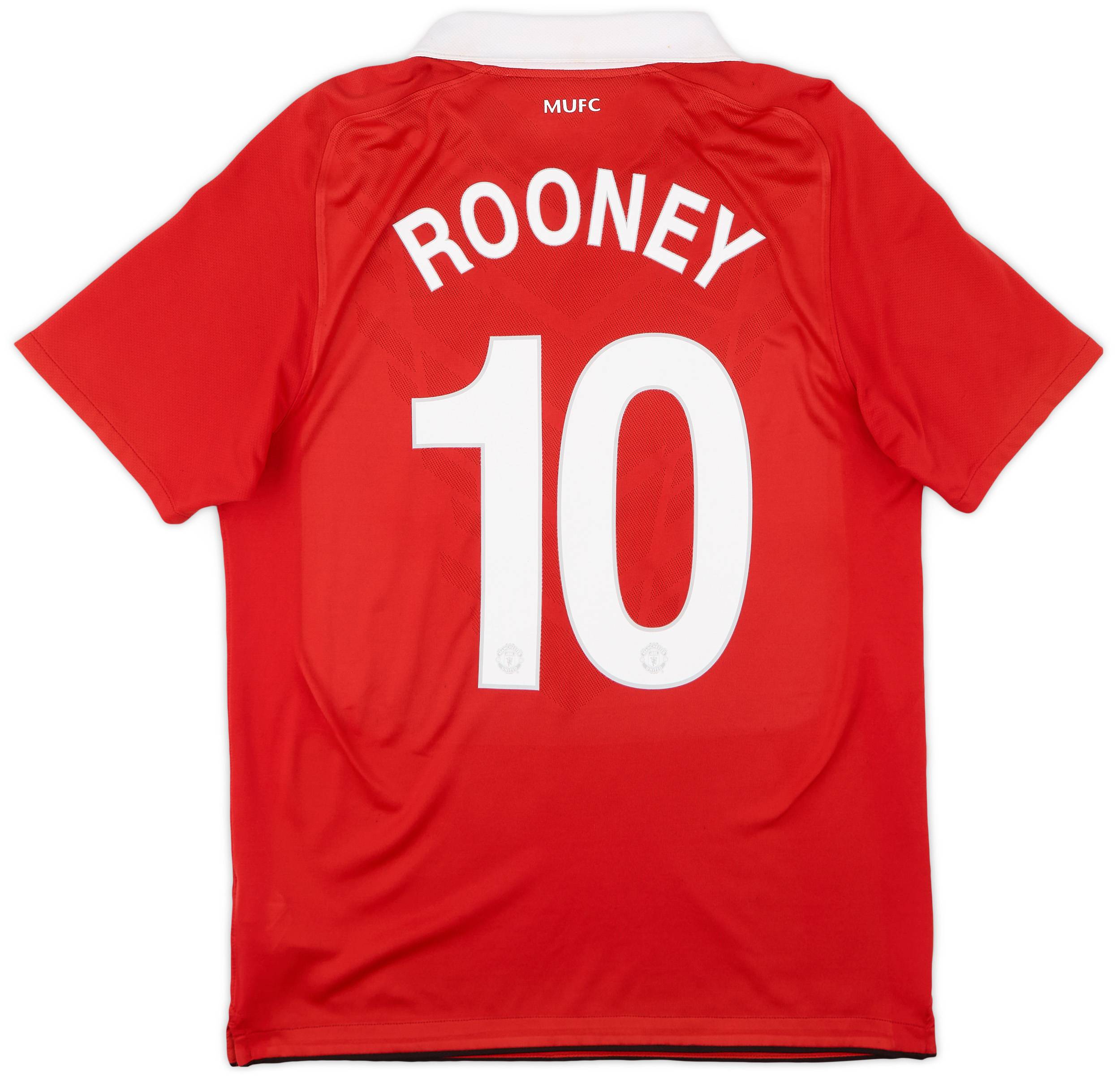 2010-11 Manchester United Home Shirt Rooney #10 - 7/10 - (M)