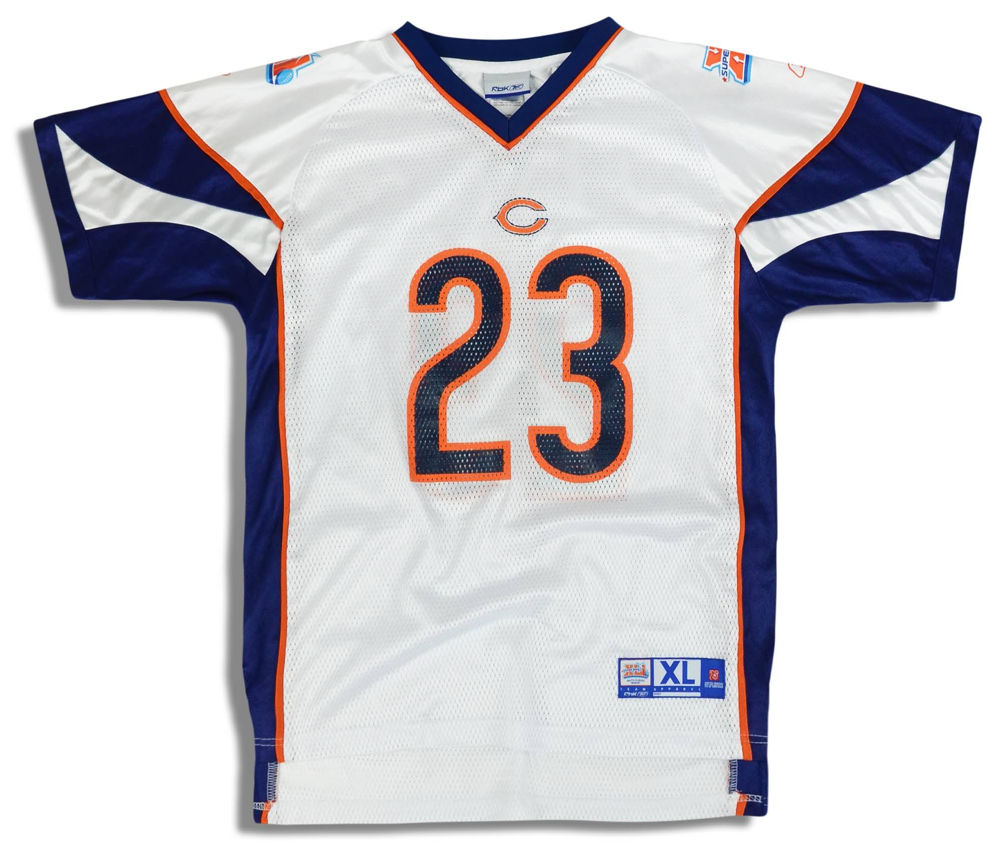 2007 Chicago Bears Super Bowl XLI Hester 23 Reebok Replica Jersey Away Y