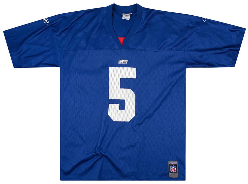 2001 New York Giants Collins #5 Reebok Jersey (Home) XXL