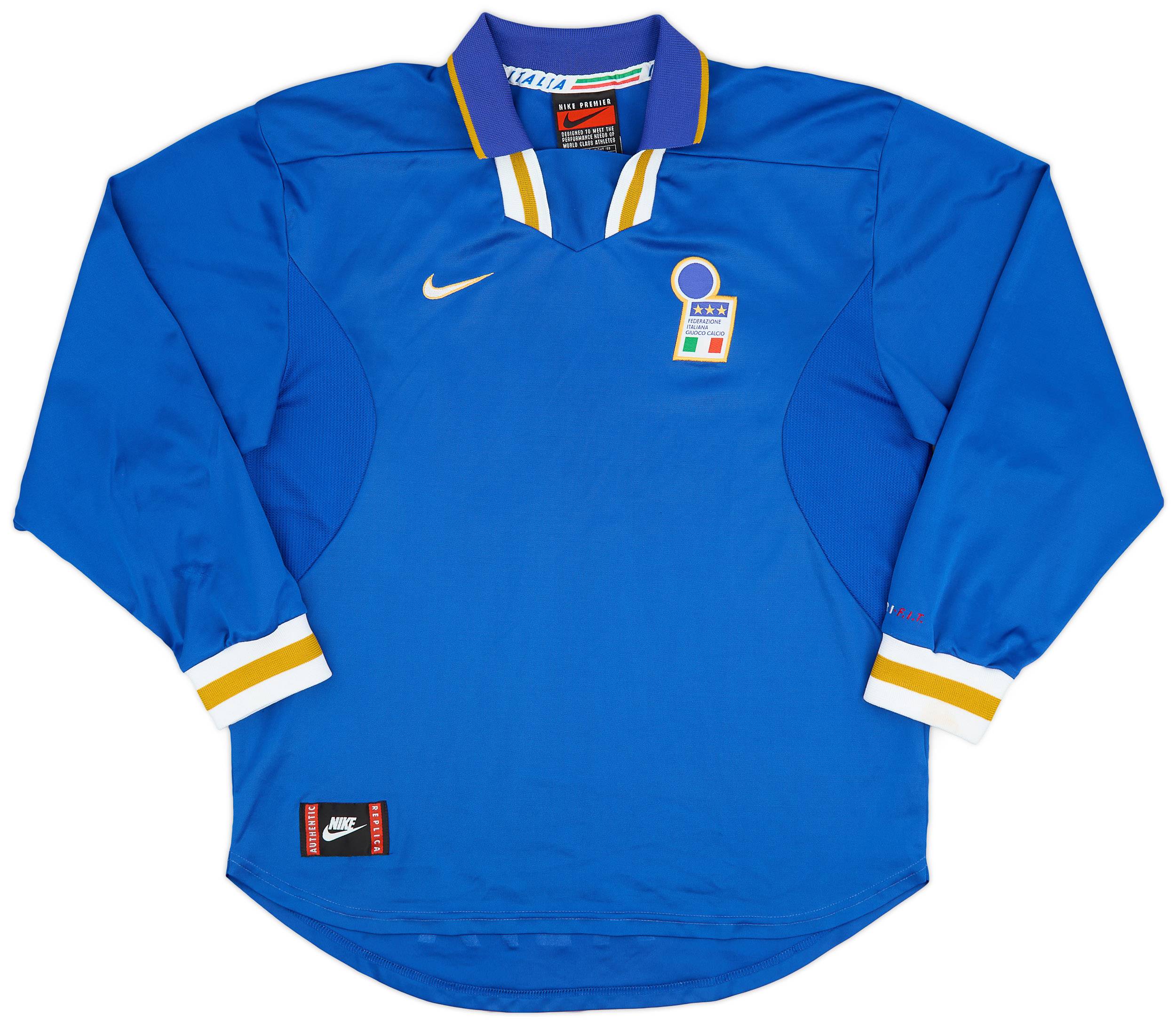 1996-97 Italy Home L/S Shirt - 8/10 - (XL)