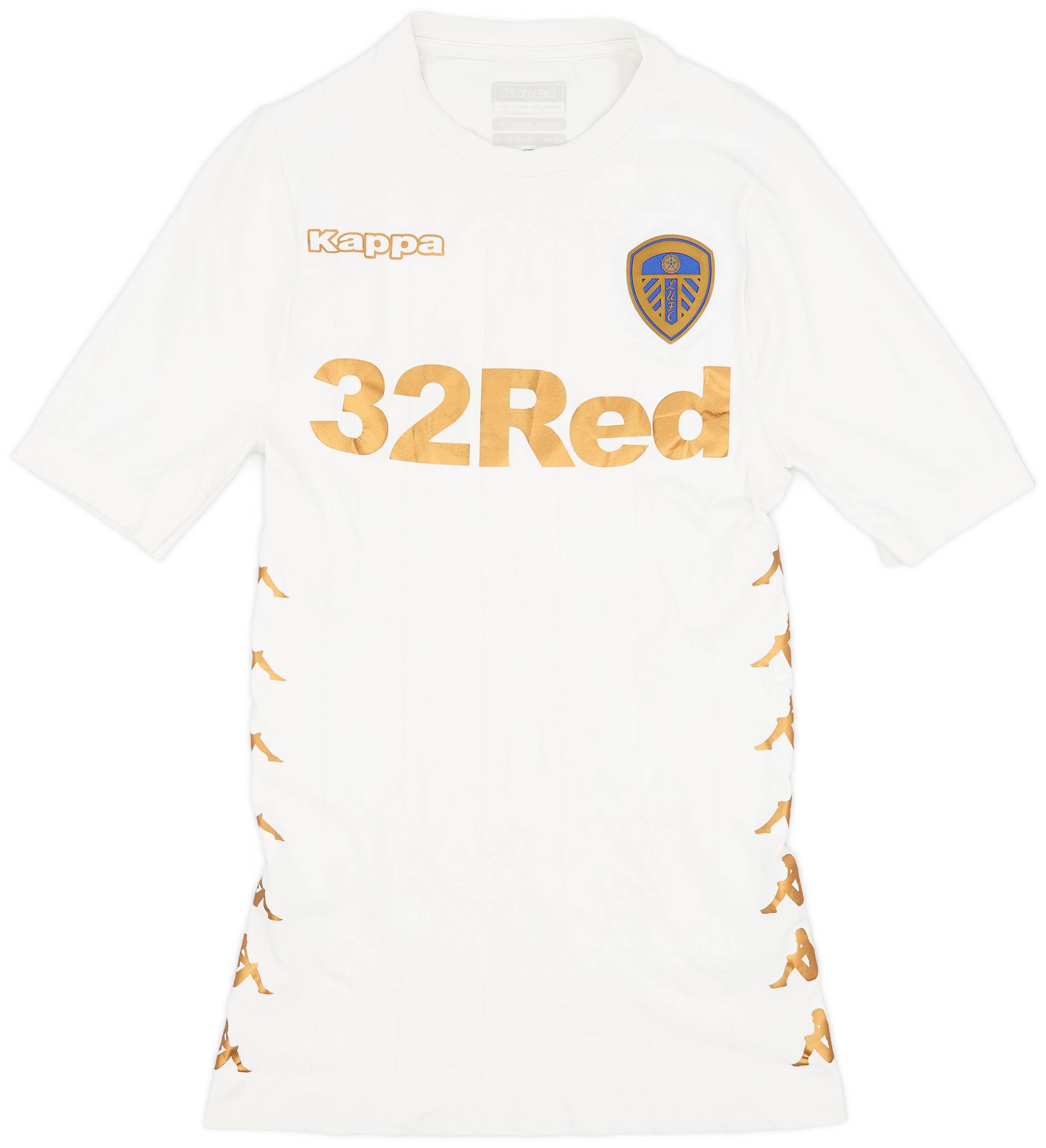 2017-18 Leeds United Authentic Kombat Home Shirt - 6/10 - (L/XL)