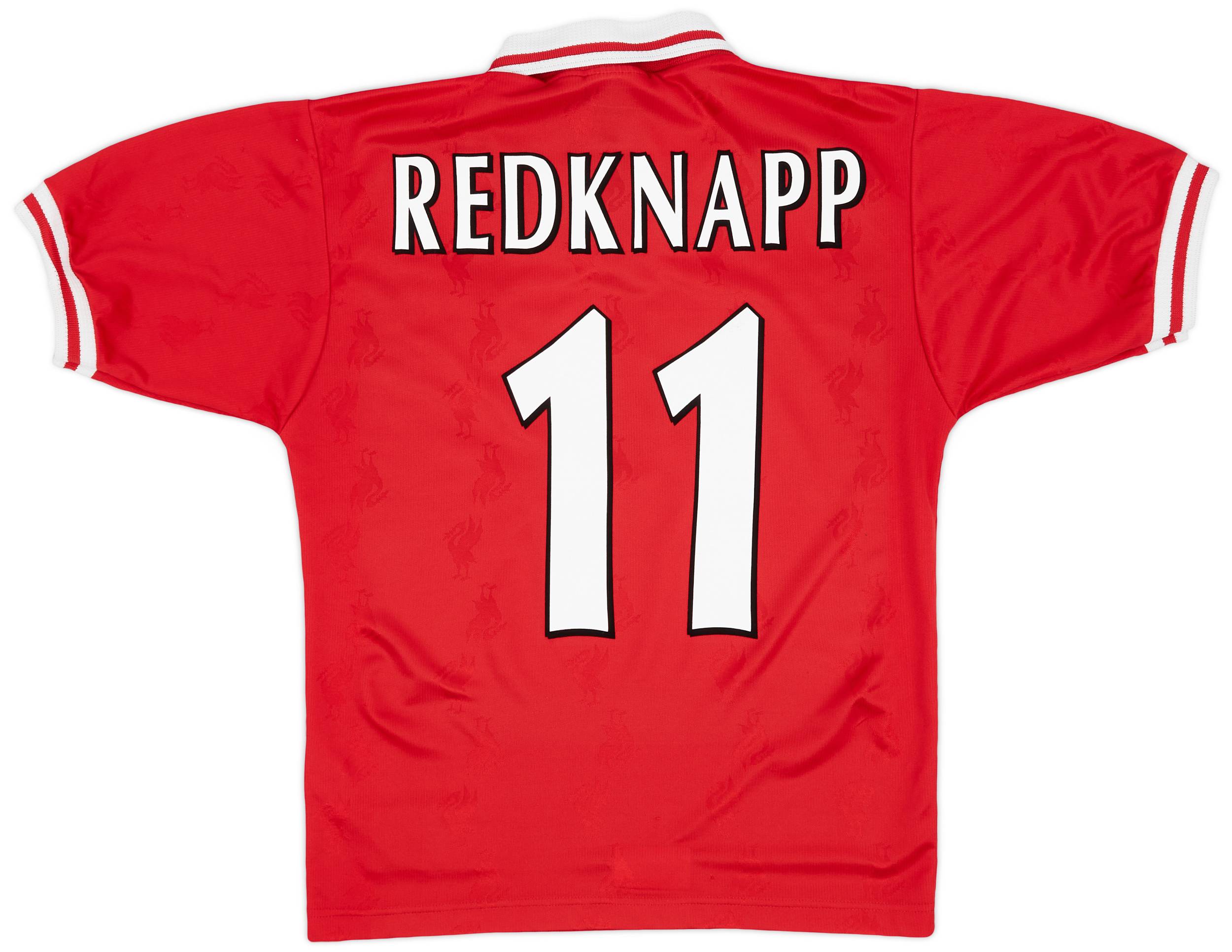 1996-98 Liverpool Home Shirt Redknapp #11 - 7/10 - (S)