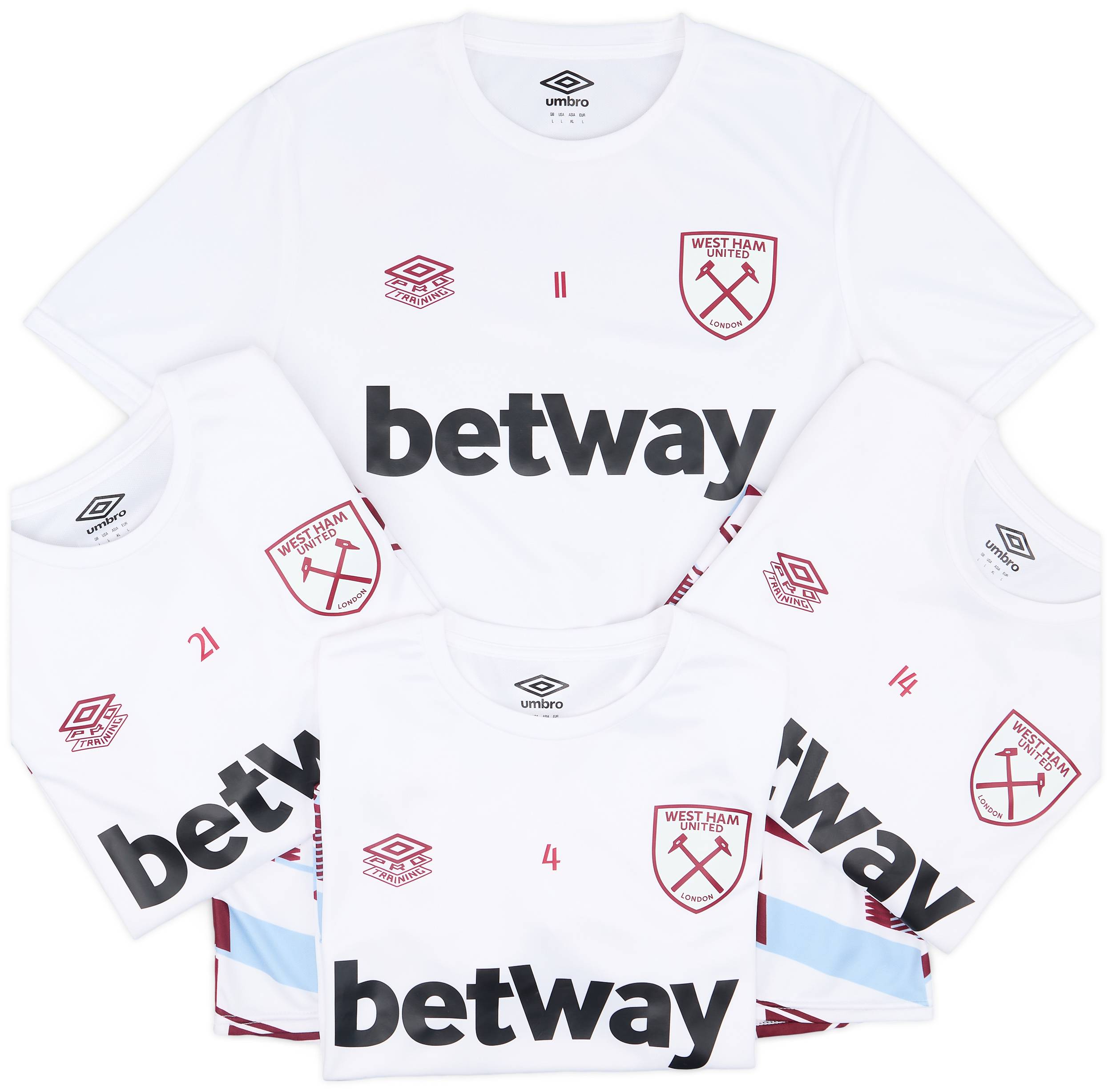 2023-24 West Ham Player Issue Pre-Match Shirt - 9/10 - (M)