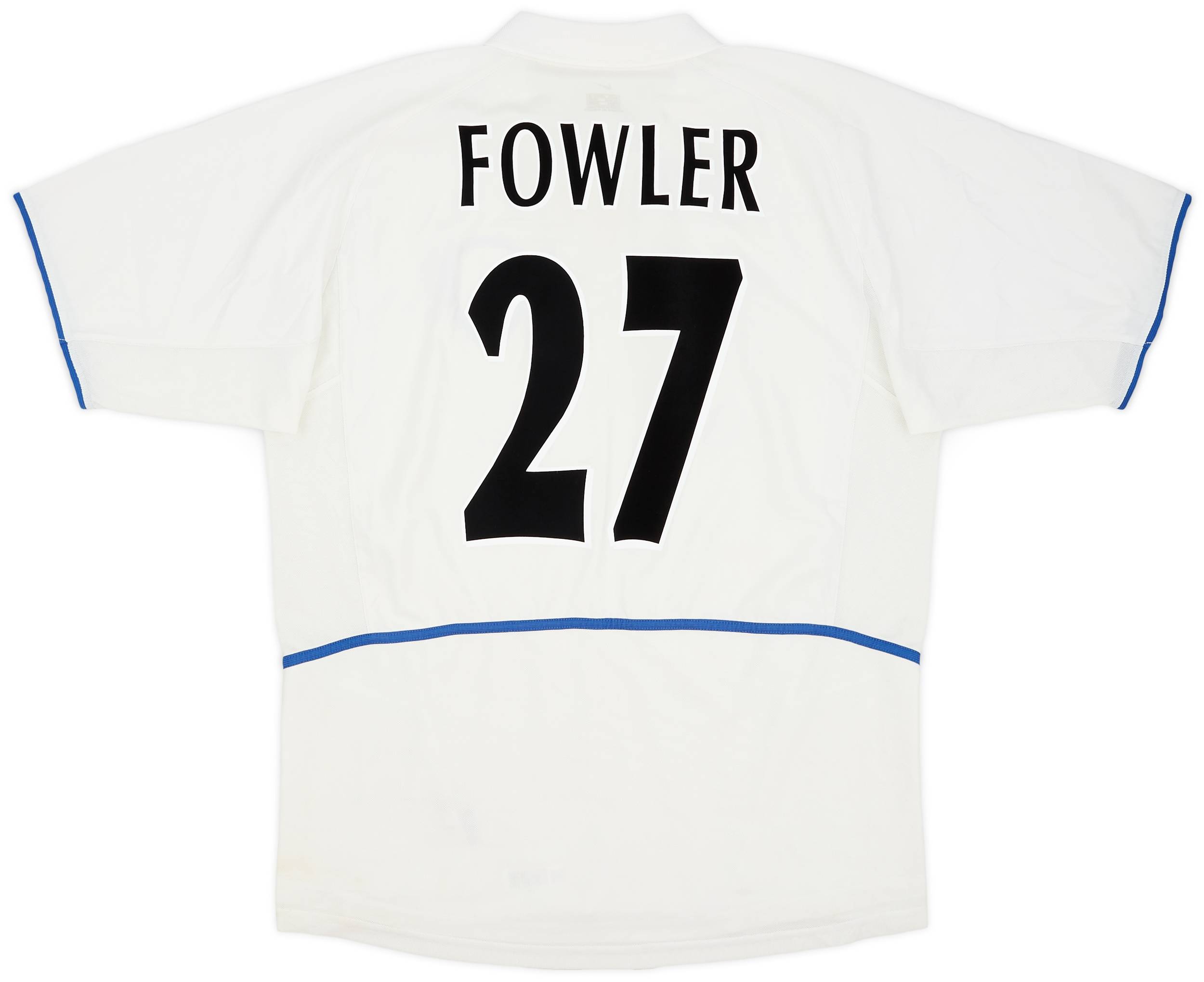 2002-03 Leeds United Home Shirt Fowler #27 - 7/10 - (L)